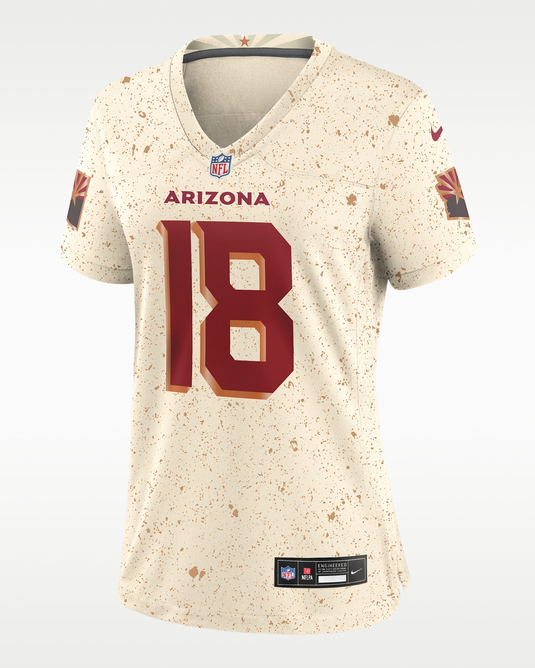 Jersey Nike de la NFL Game para mujer Marvin Harrison Jr. Arizona Cardinals Rivalries Collection - Natural