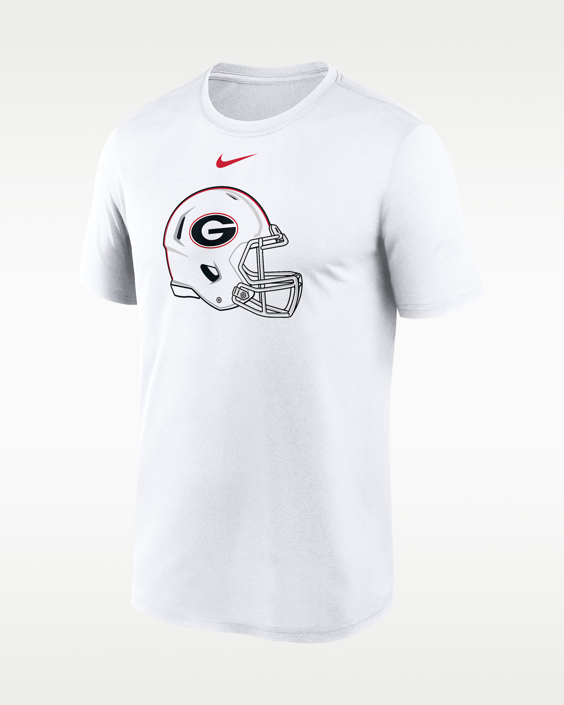 Playera universitaria Nike Dri-FIT para hombre Georgia 2026 White Out Helmet - Blanco