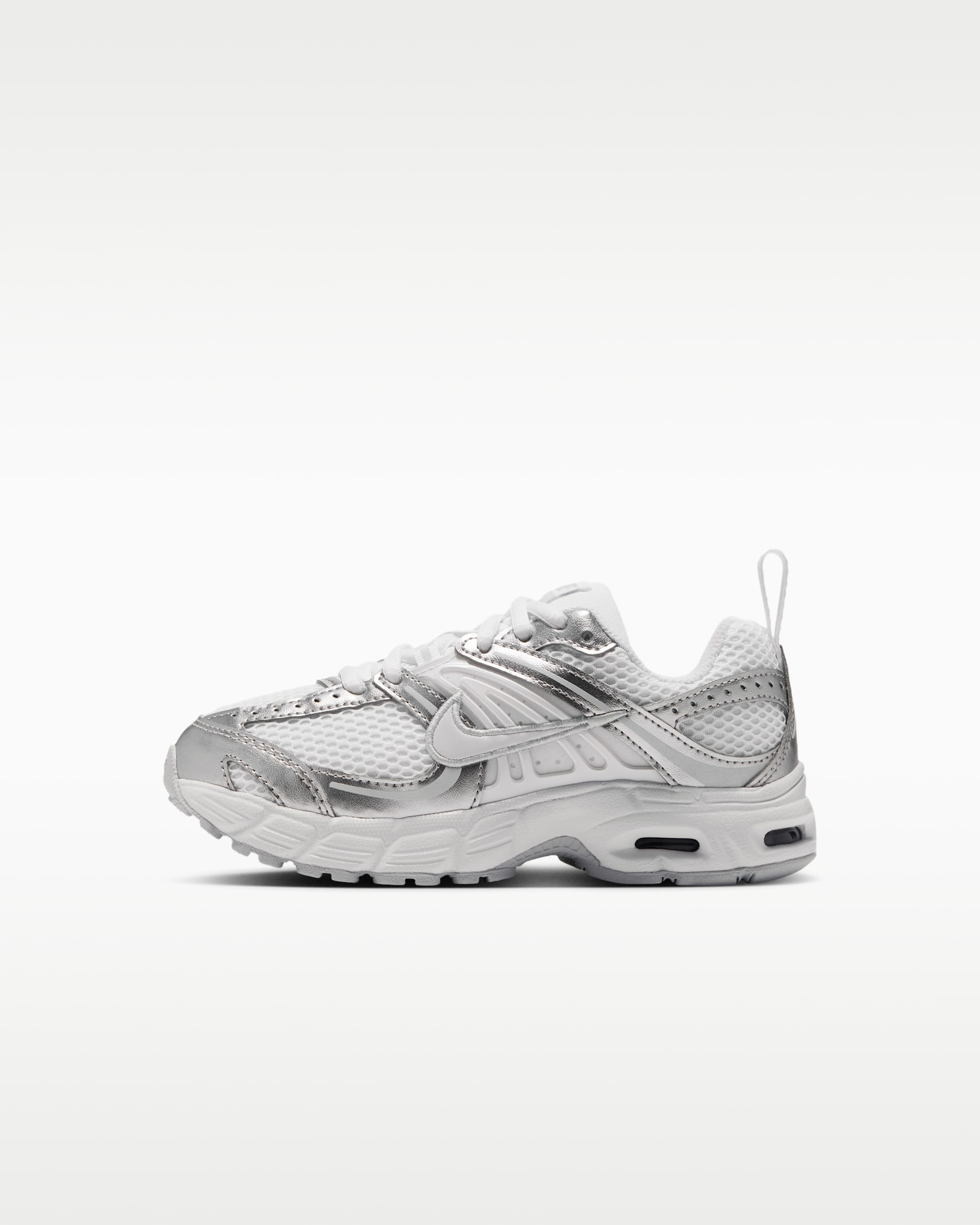 Nike Air Max Moto 2K Younger Kids' Shoes - White/Pure Platinum/Metallic Silver/White
