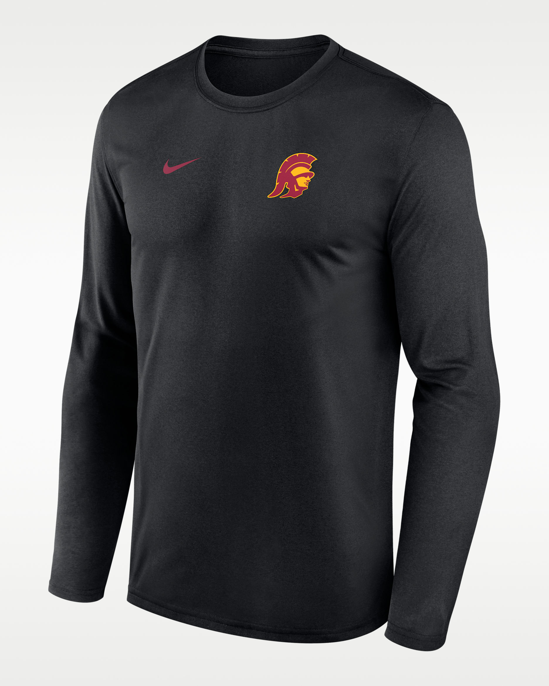 USC Sideline Legend Small Logo Men's Nike Dri-FIT College Long-Sleeve T-Shirt - Black