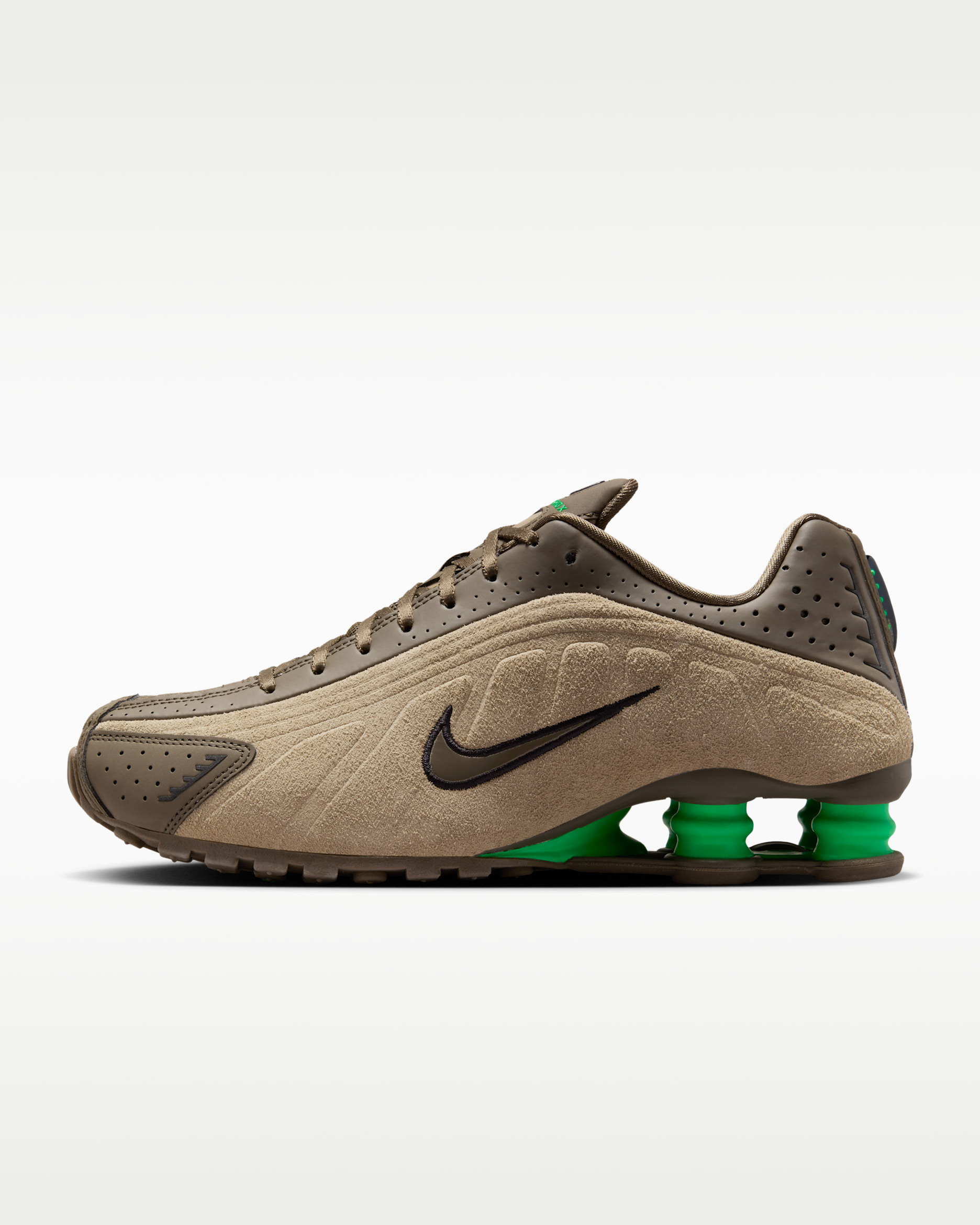 Tenis para mujer Nike Shox R4 - Caqui oliva/Caqui/Verde impacto/Caqui oliva