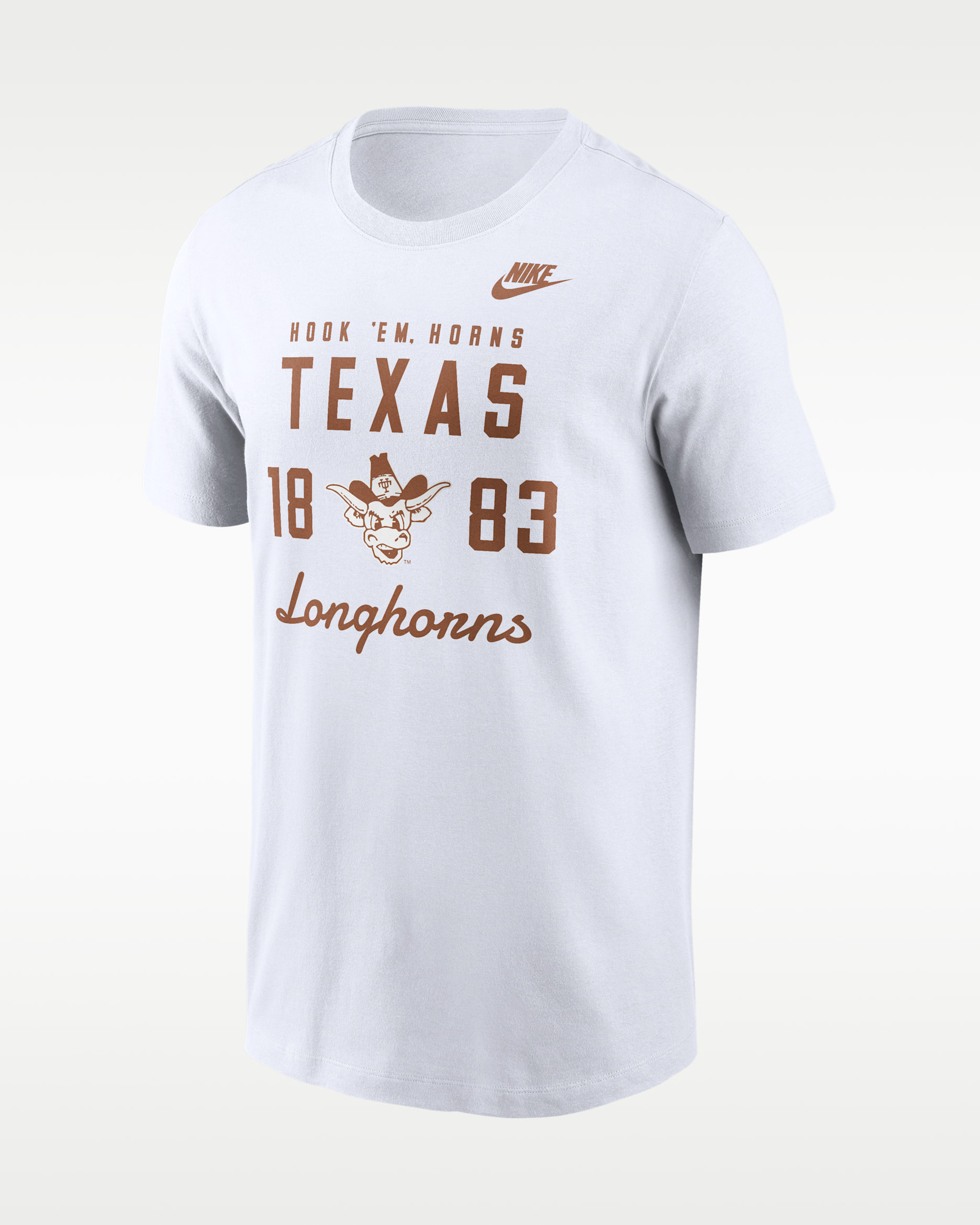 Texas Legacy Stacked Est Men's Nike College T-Shirt - White