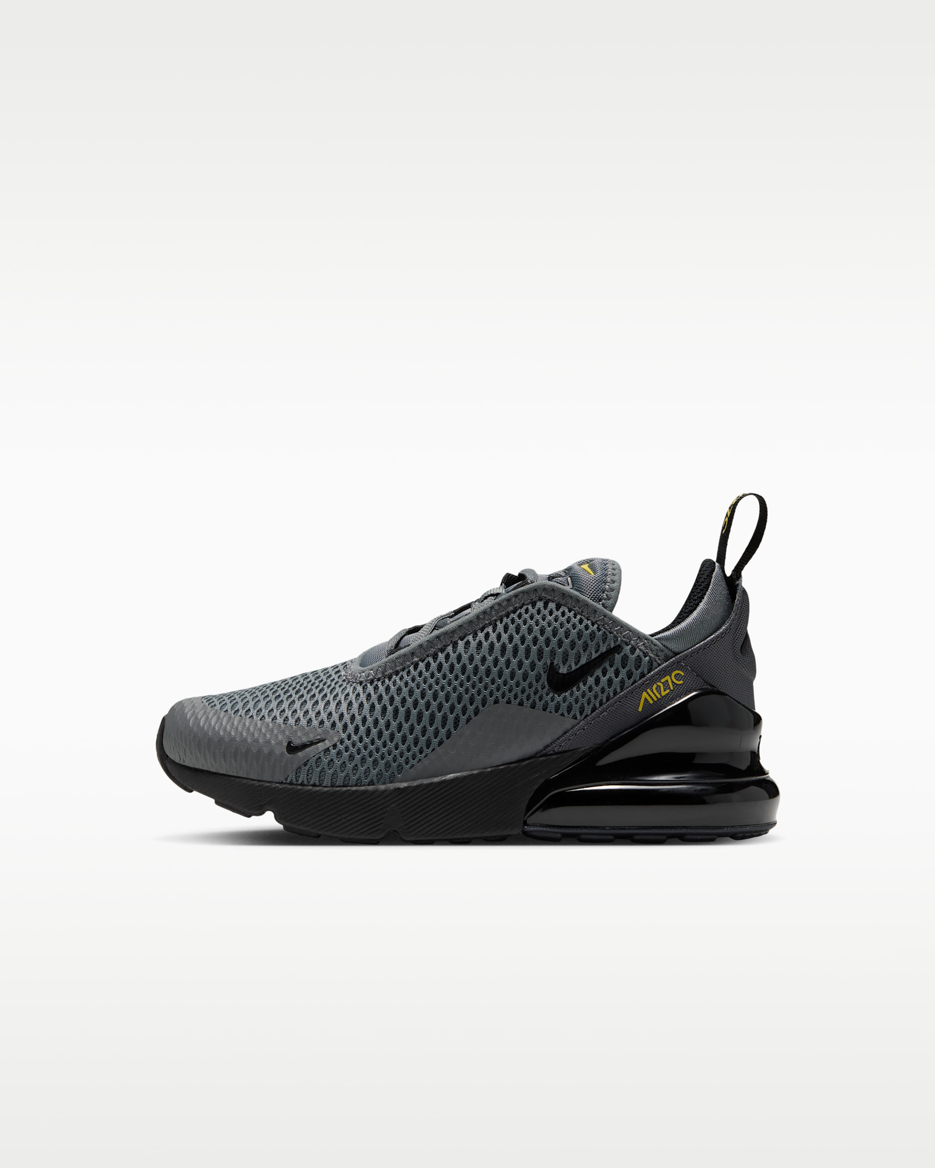 Nike Air Max 270 Little Kids' Shoes - Smoke Grey/Chrome Yellow/Dark Smoke Grey/Black