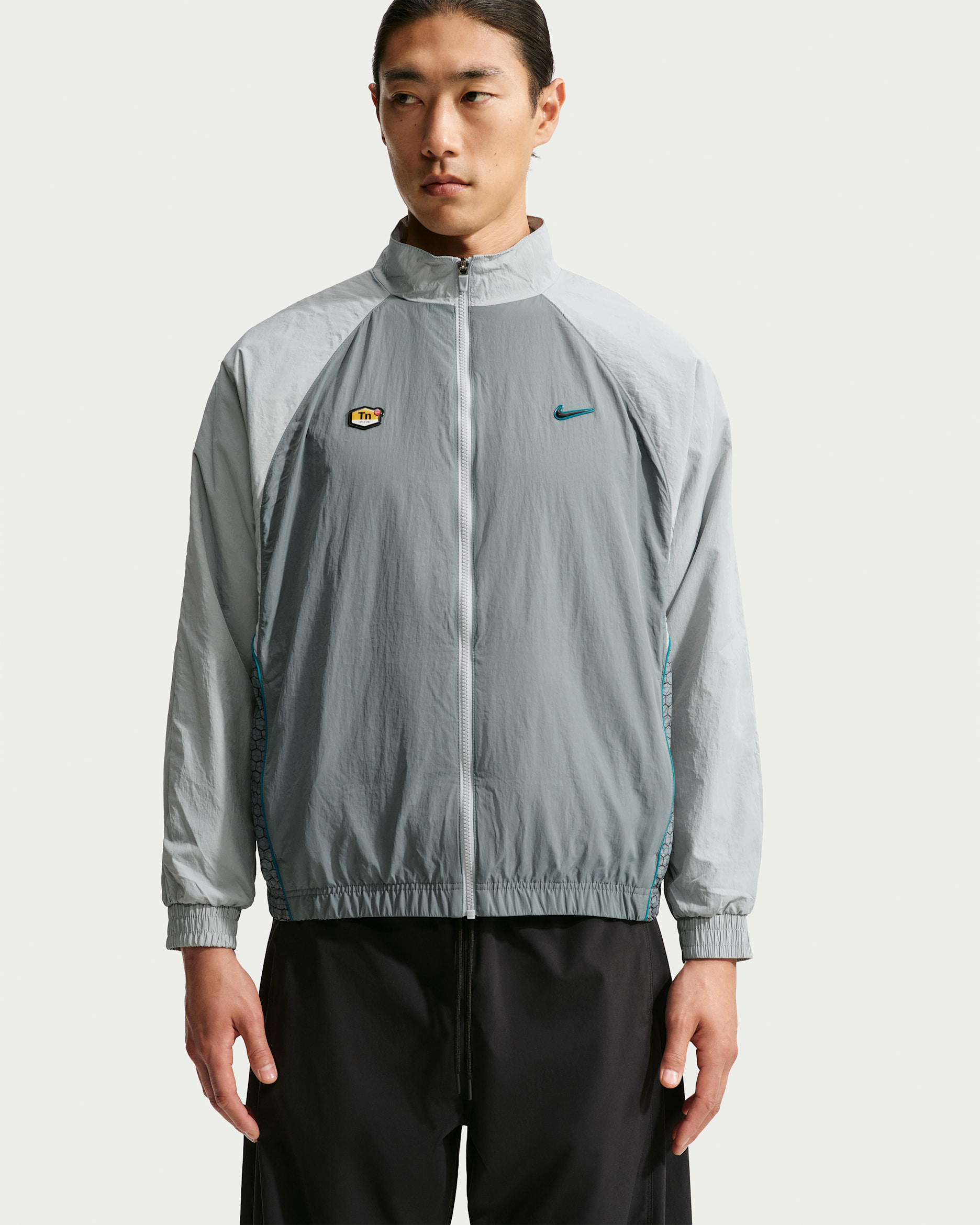 Nike Sportswear Chaqueta deportiva de tejido Woven - Hombre - Wolf Grey/Cool Grey/Bright Spruce