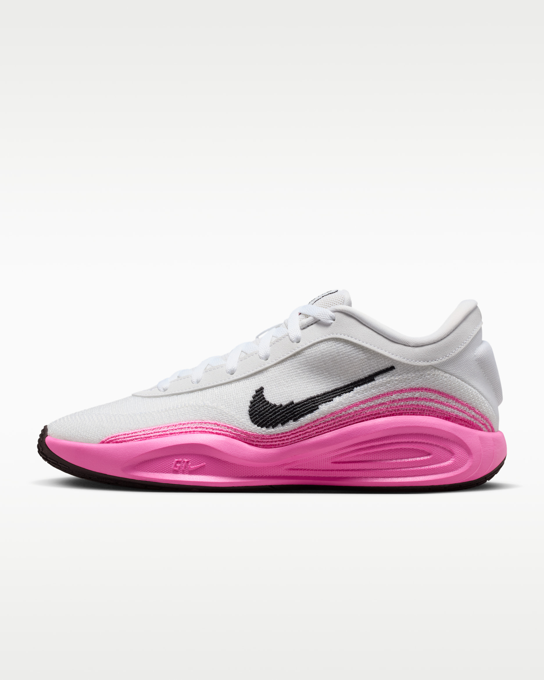 G.T. Hustle Academy EP Basketball Shoes - White/Pink Blast/Black