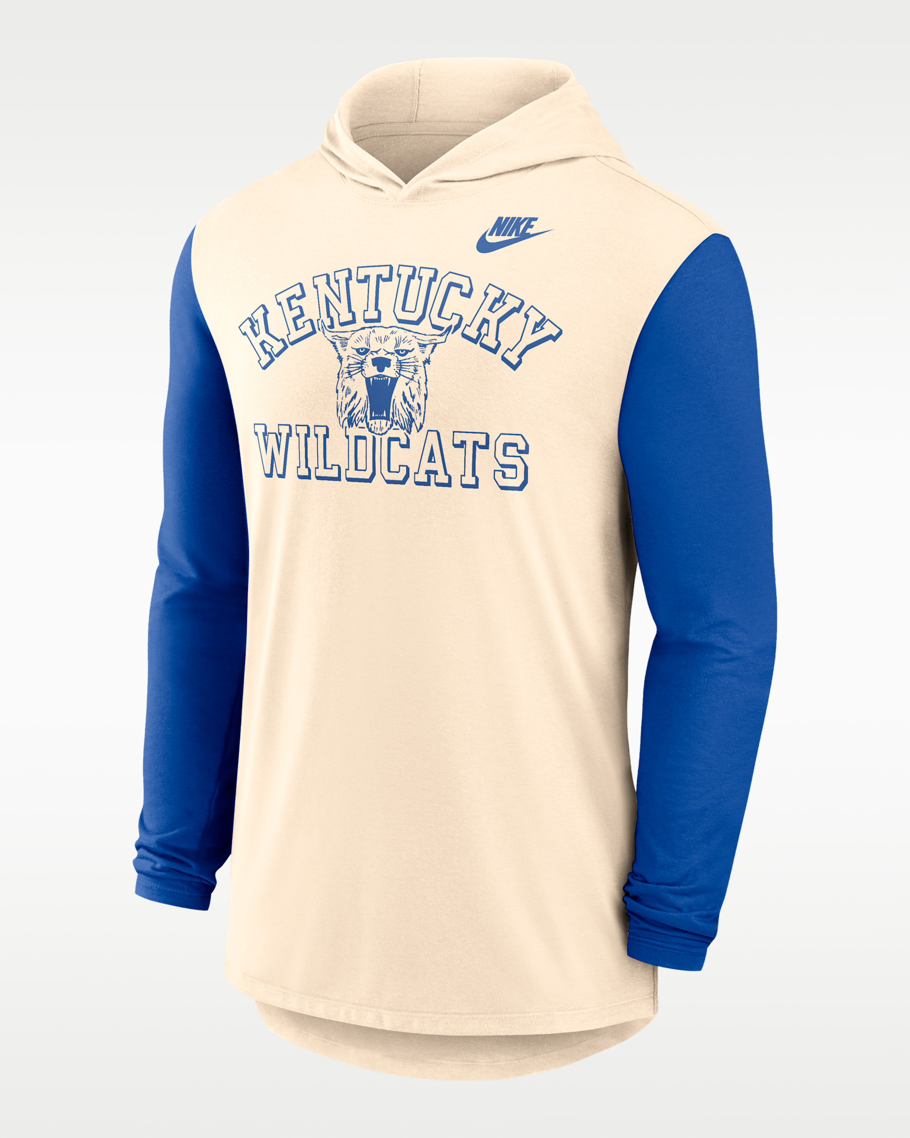 Kentucky Legacy Men's Nike Dri-FIT College Long-Sleeve Hooded T-Shirt - Natural