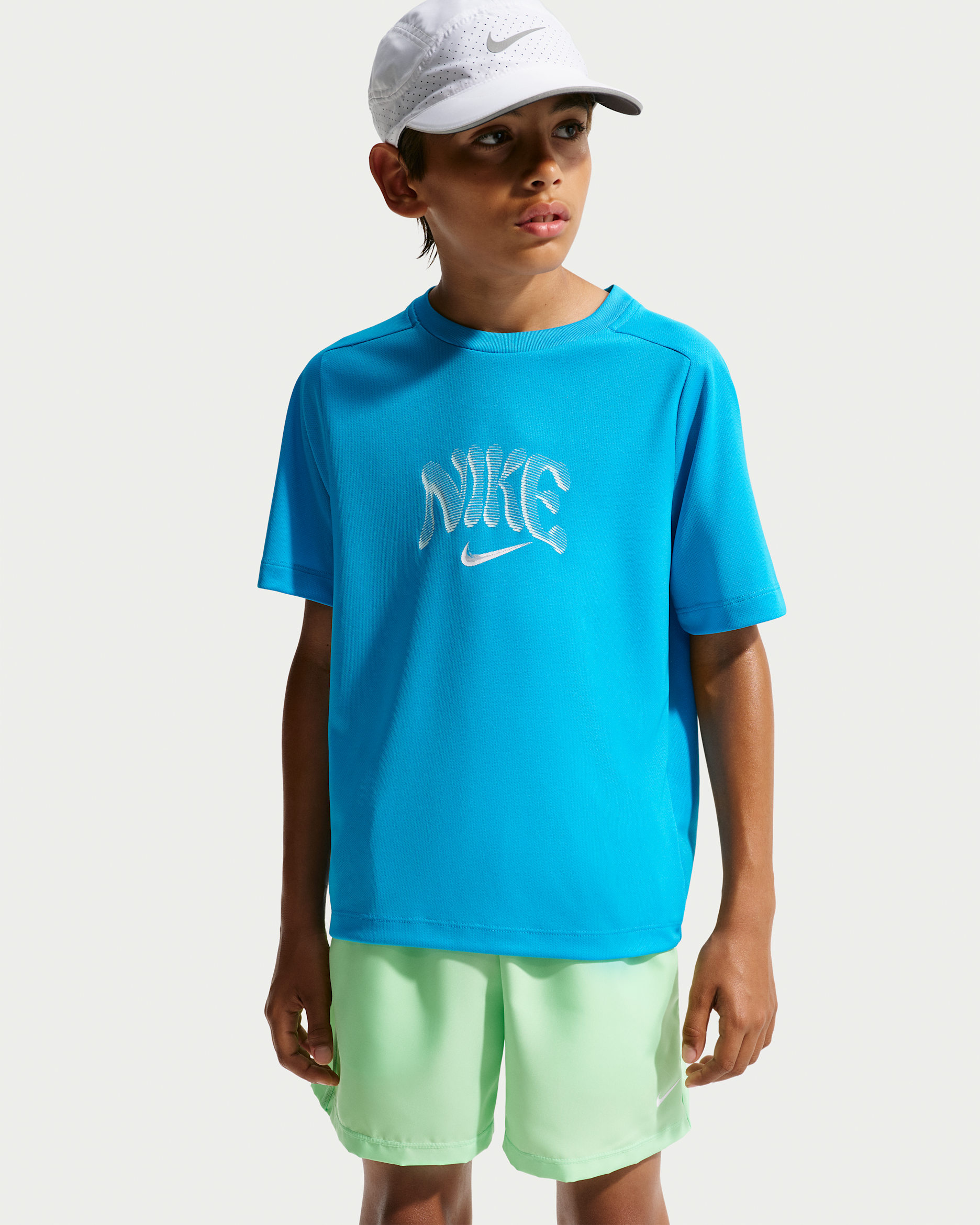 Nike Multi Refresh Older Kids' (Boys') Top - Light Current Blue