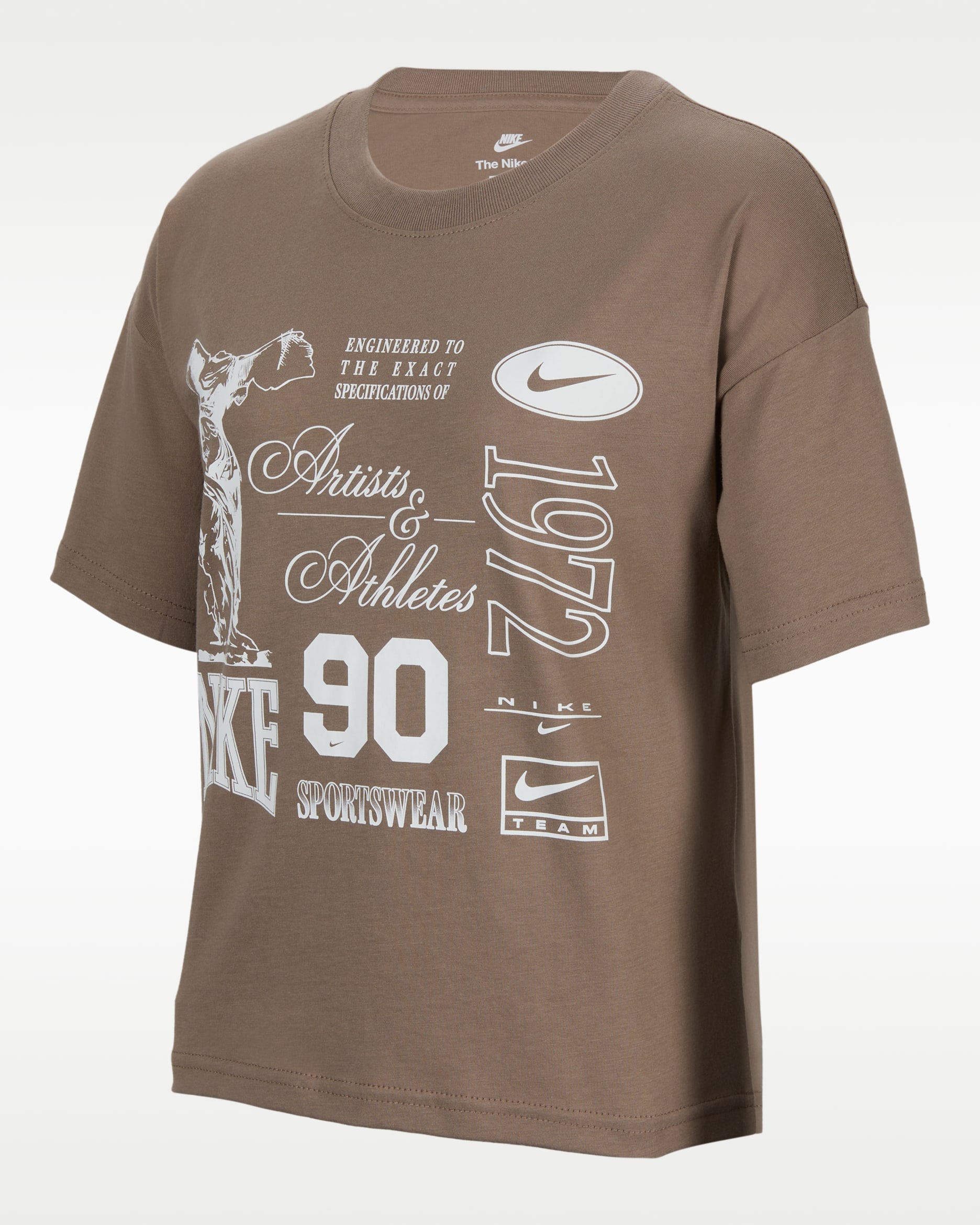 Nike Sportswear 大童 (女童) T 恤 - Mink Brown