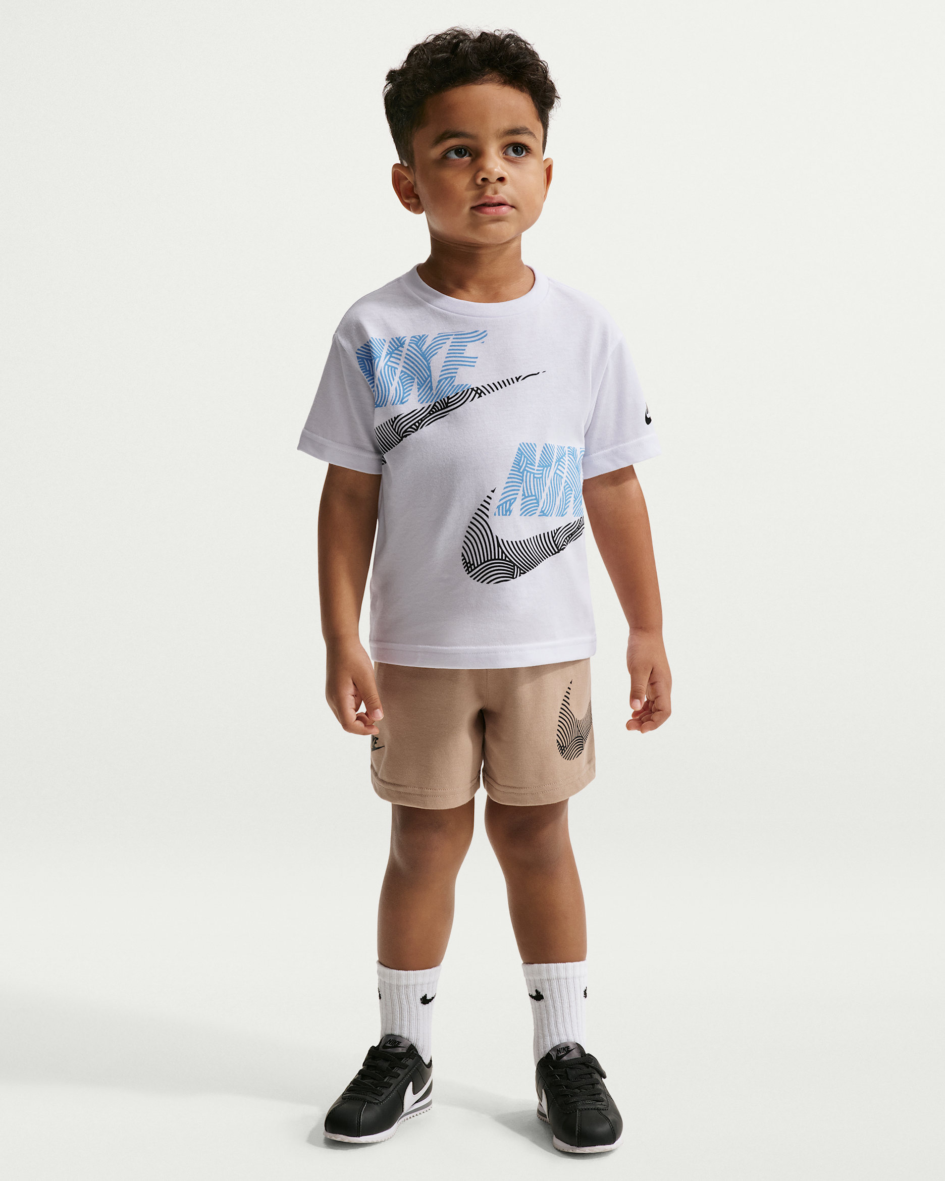 Nike Sportswear In The Zone Toddler Relaxed Jersey 2-Piece Set - Hemp