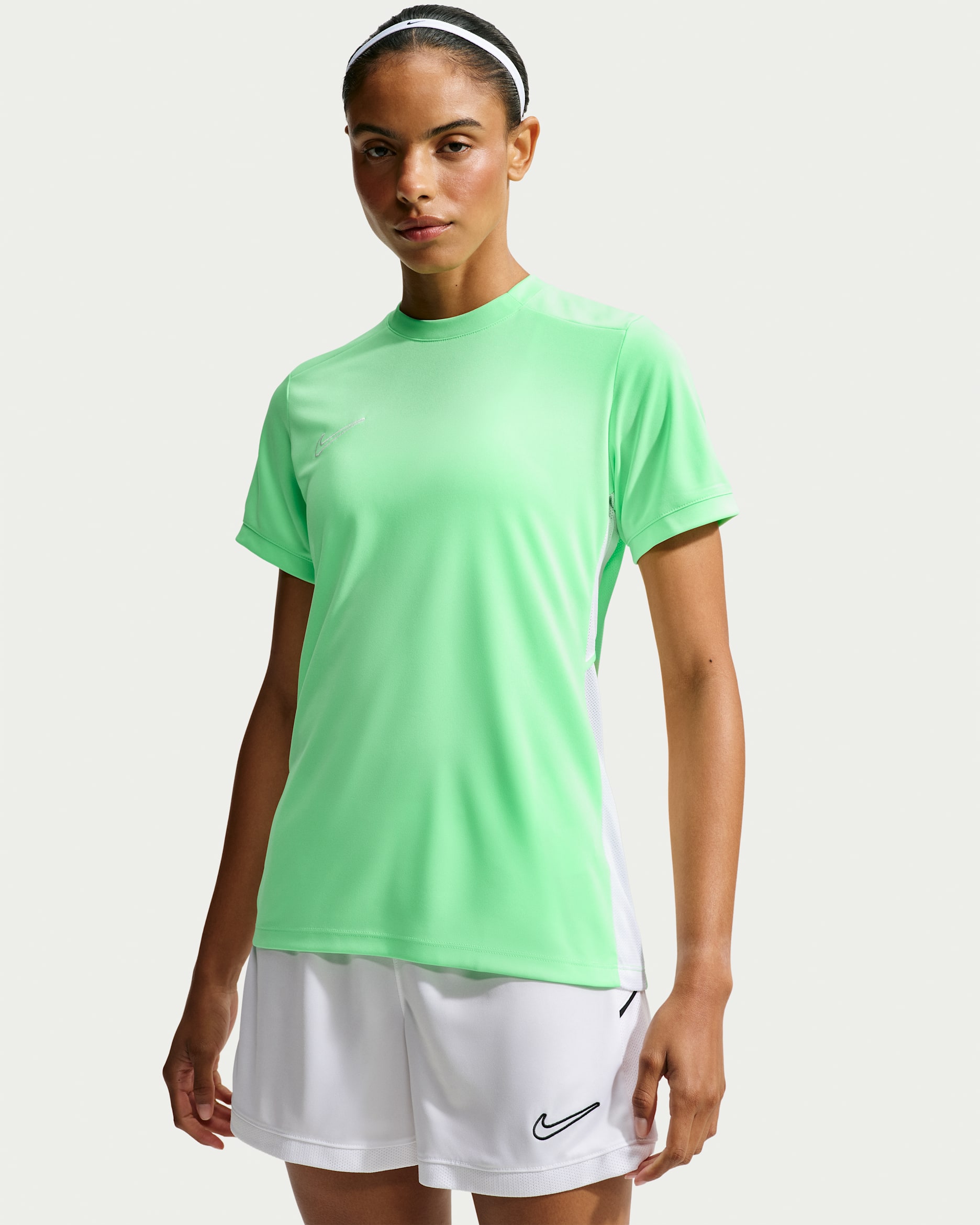 Nike Academy Women's Dri-FIT Soccer Top - Illusion Green/Illusion Green/White/White