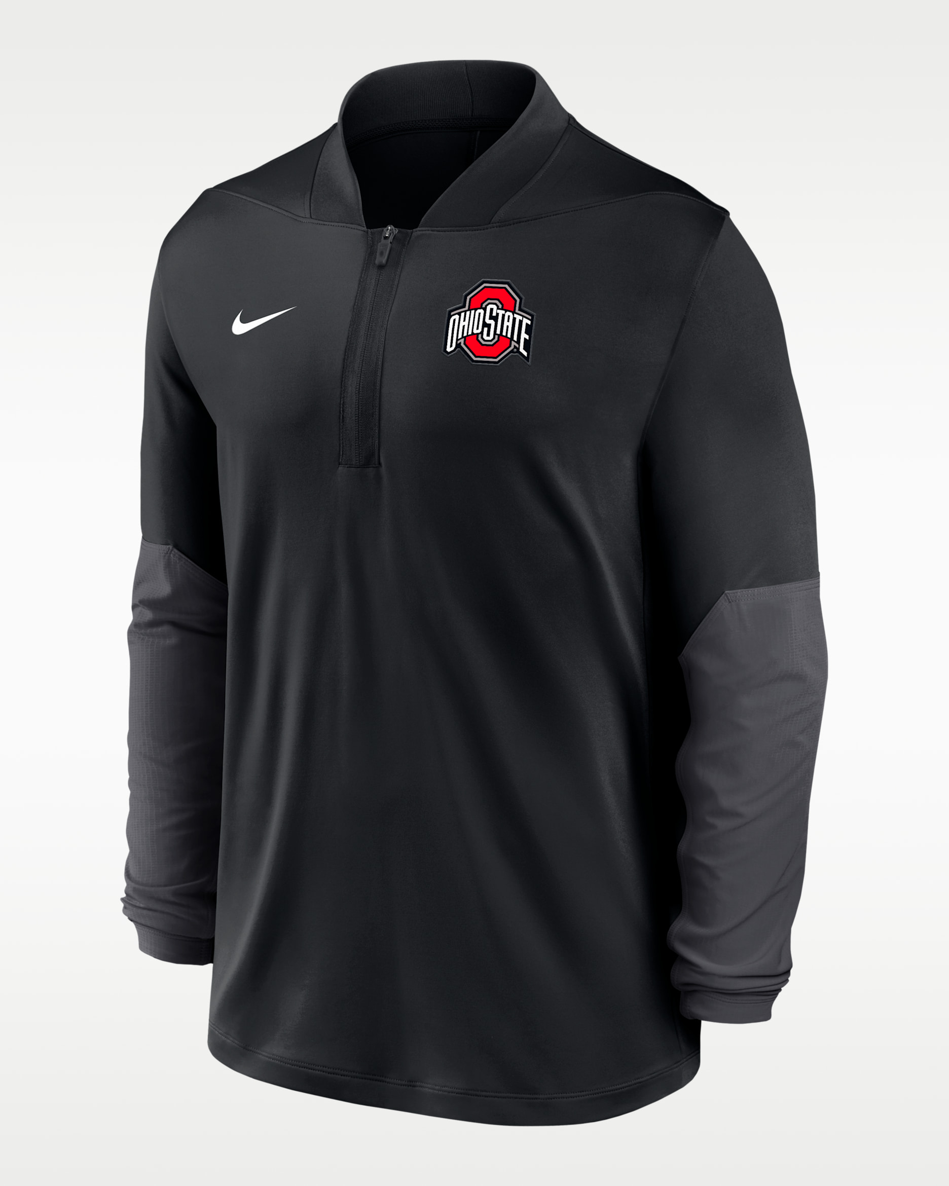 Ohio State Men's Nike Dri-FIT College 1/2-Zip Top - Black