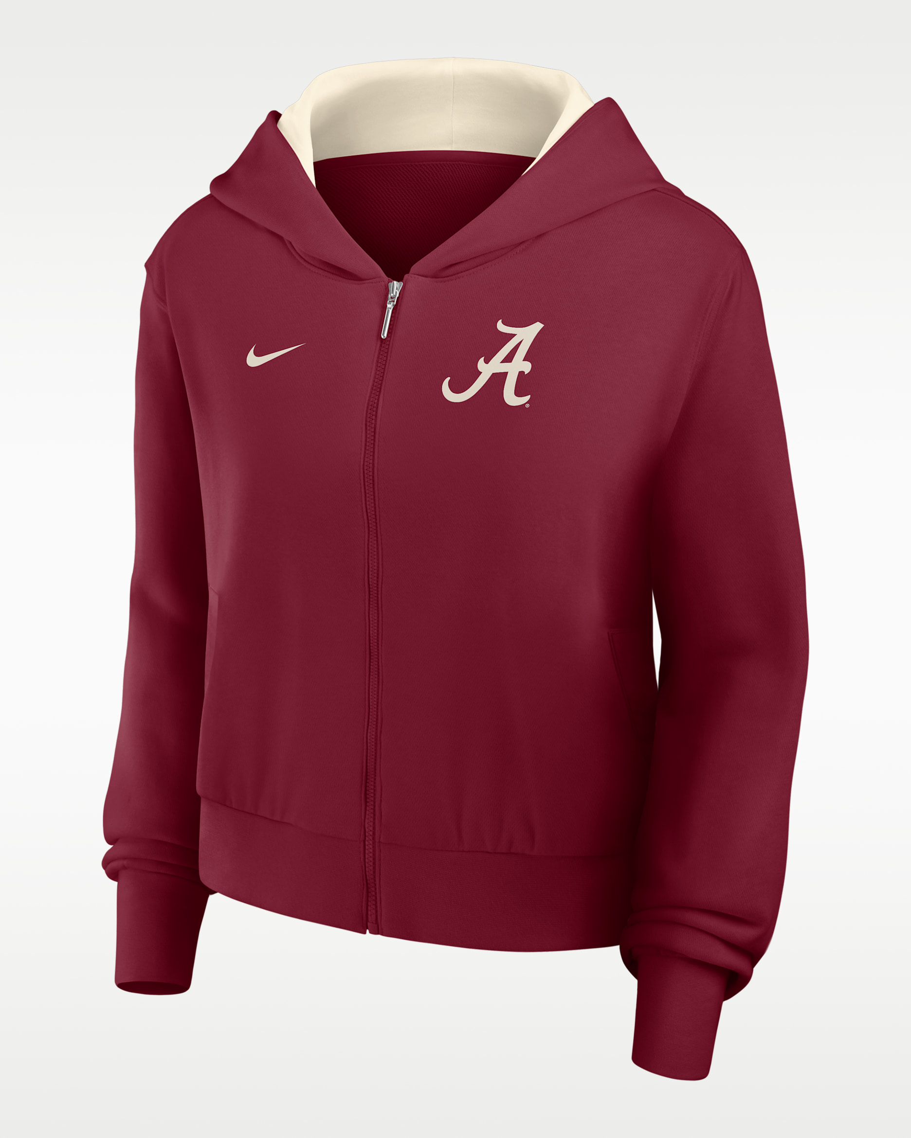 Alabama Mantra Women's Nike College Full-Zip Hoodie - Team Crimson