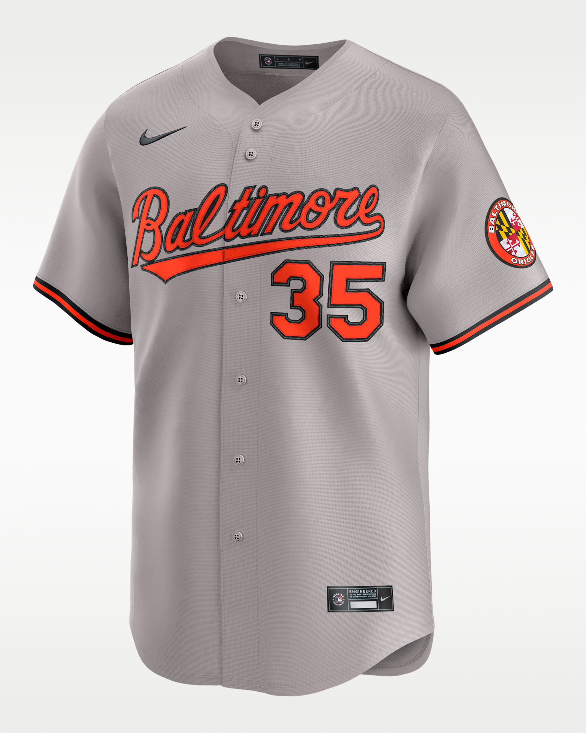 Adley Rutschman Baltimore Orioles Men's Nike Dri-FIT ADV MLB Limited Jersey - Grey
