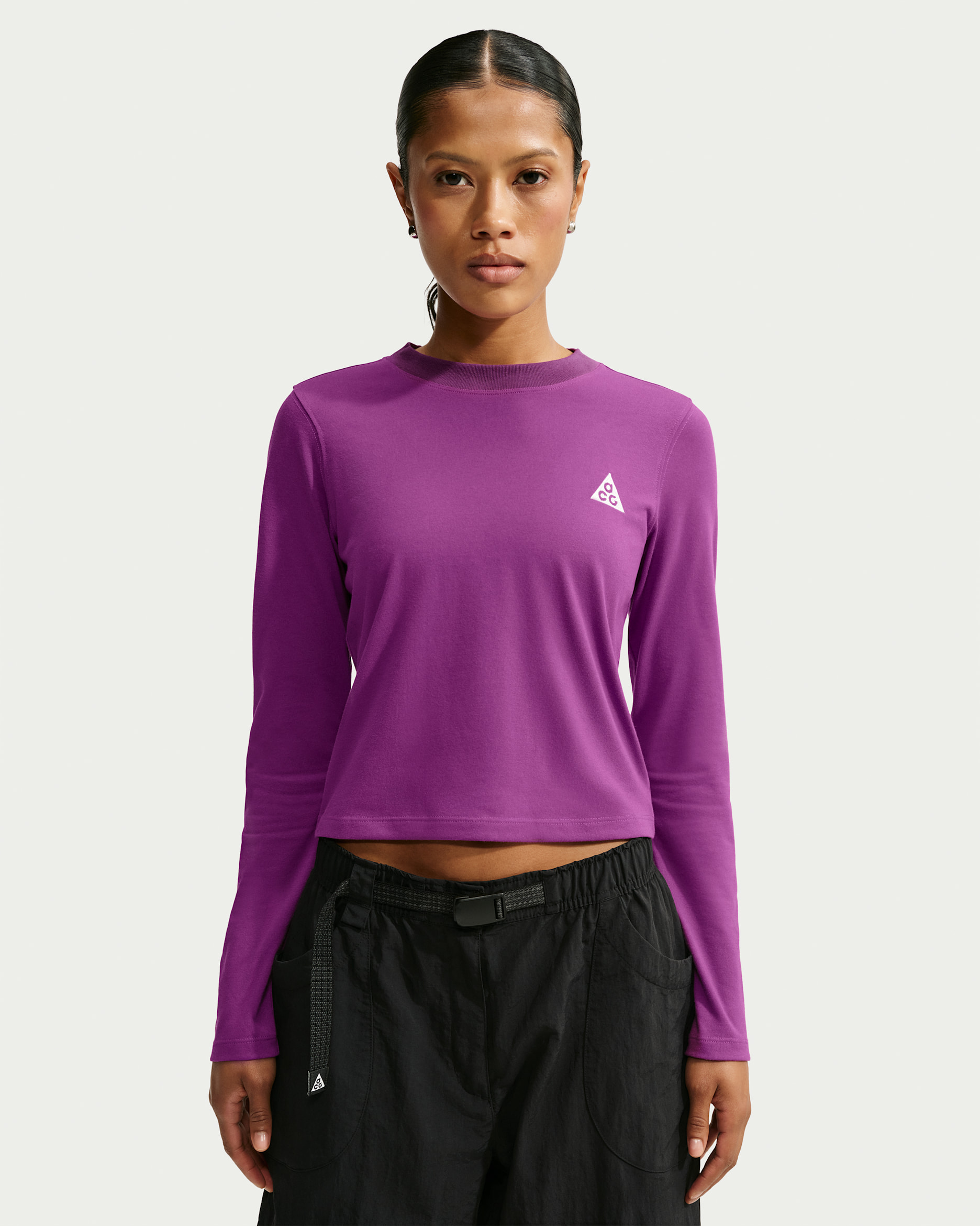 ACG Women's Dri-FIT Long-Sleeve Top - Bold Berry/Summit White