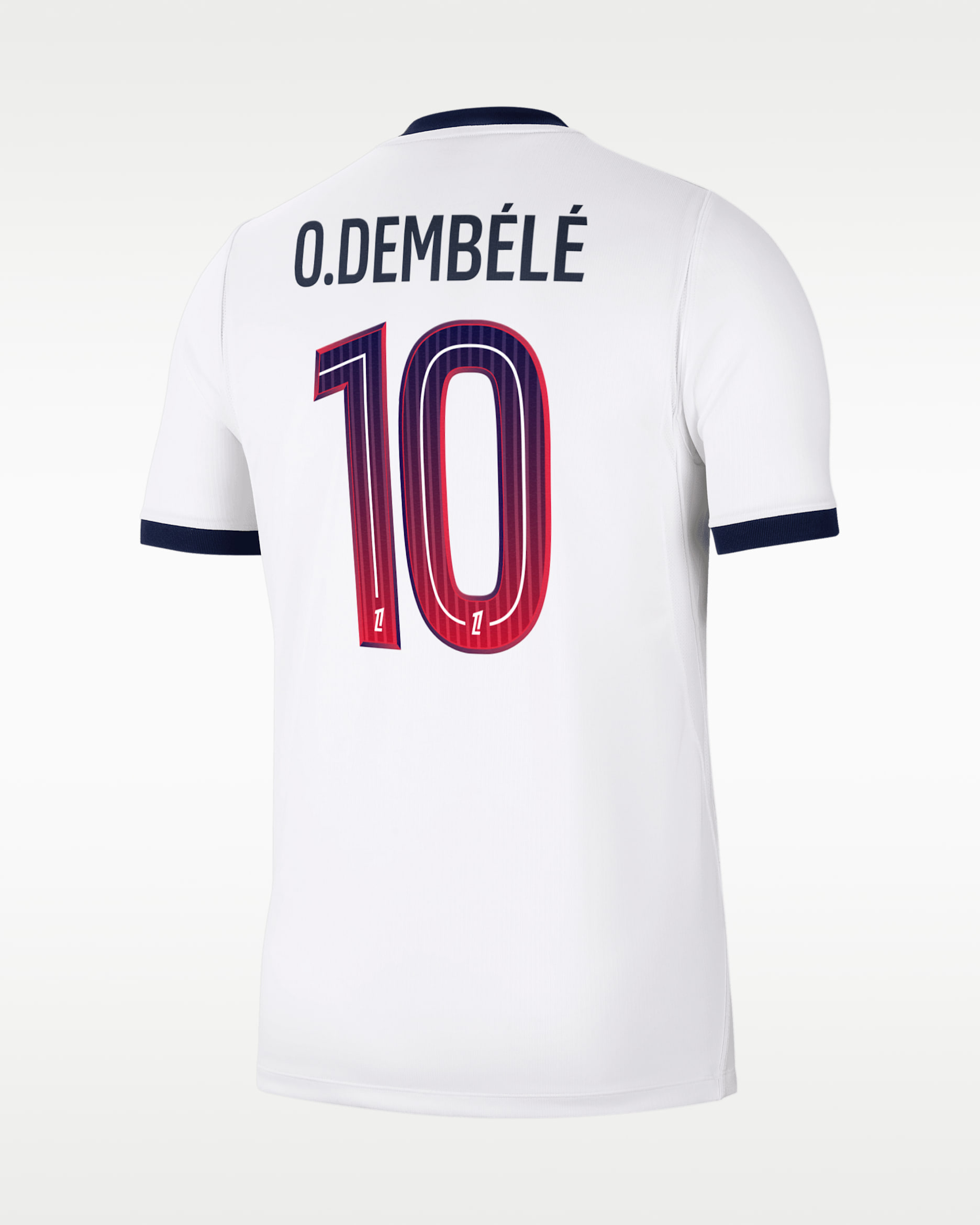 Jersey de futbol Nike Dri-FIT del Paris Saint-Germain visitante 2026/27 Stadium de Ousmane Dembélé para hombre - Blanco/Rojo/Azul