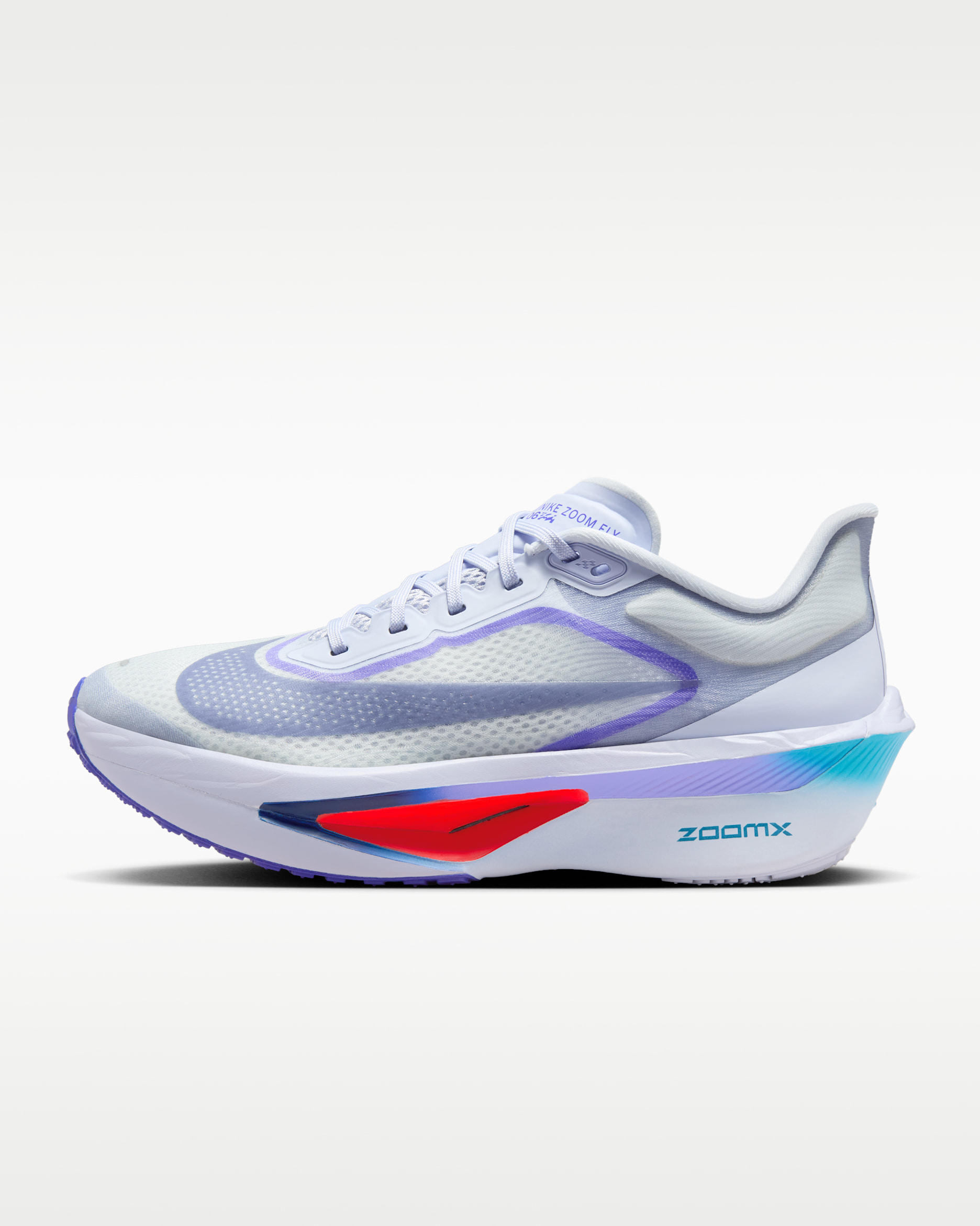 Nike Zoom Fly 6 Women's Road Racing Shoes - Ghost/Football Grey/Blue Lightning/Blue Void