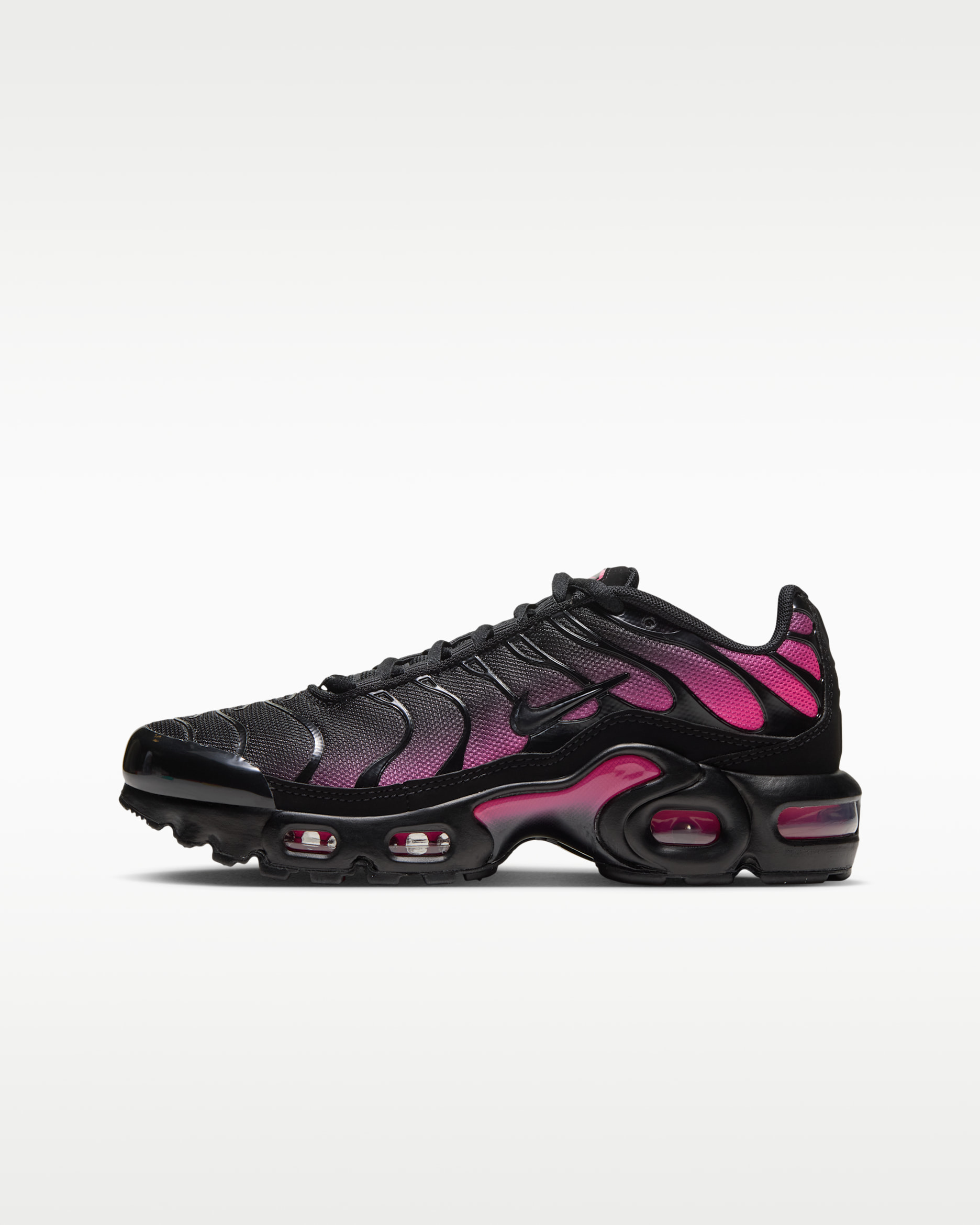 Nike Air Max Plus Older Kids' Shoes - Black/Hyper Pink/Black