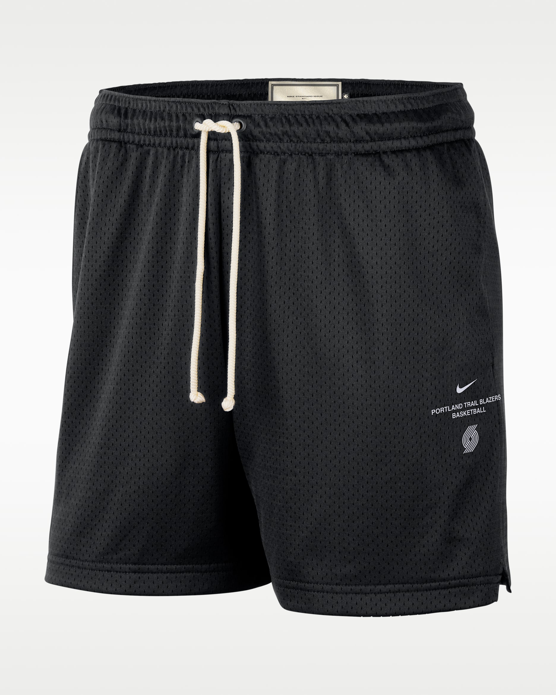 Portland Trail Blazers Standard Issue Men's 5" Mesh Basketball Shorts - Black
