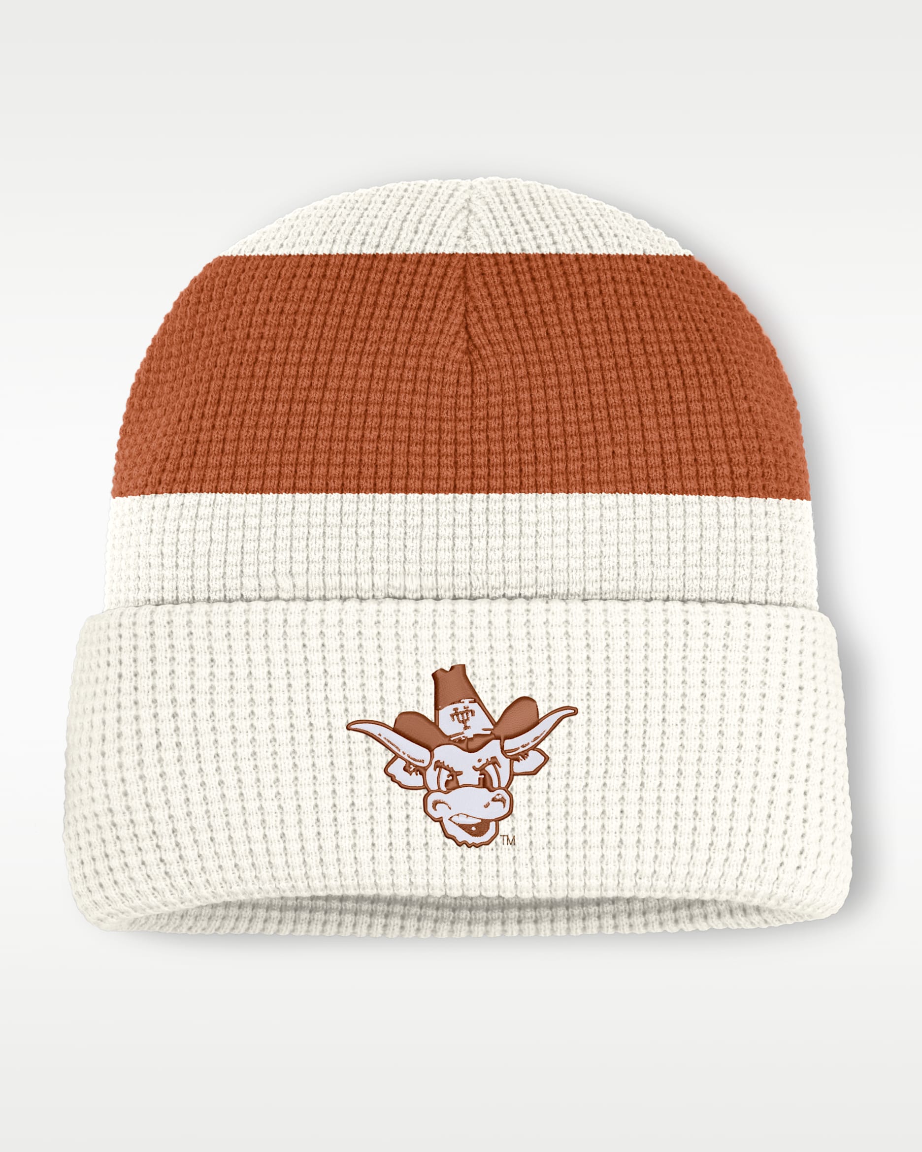 Texas Men's Nike College Cuffed Beanie - White
