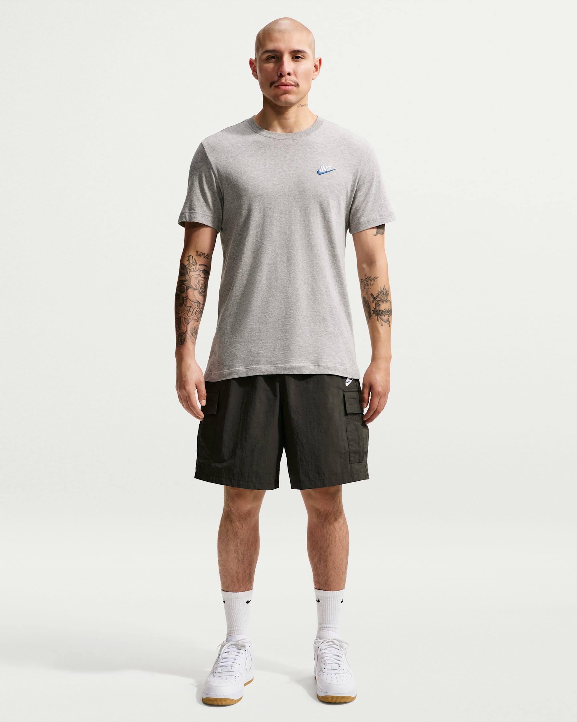 Nike Sportswear Club Men's Utility Shorts - Sequoia/White