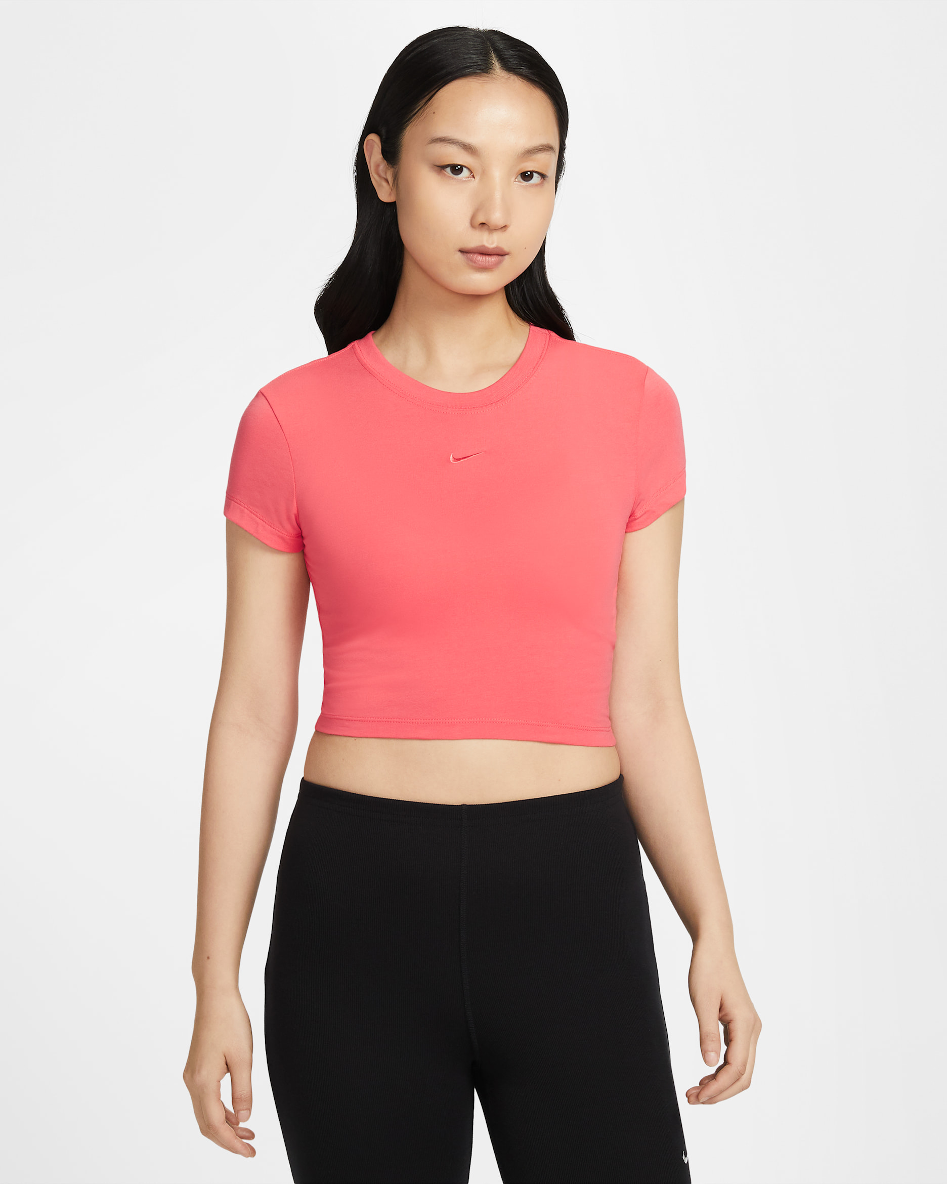 Nike Sportswear Chill Knit Women's Cropped T-Shirt - Ember Glow