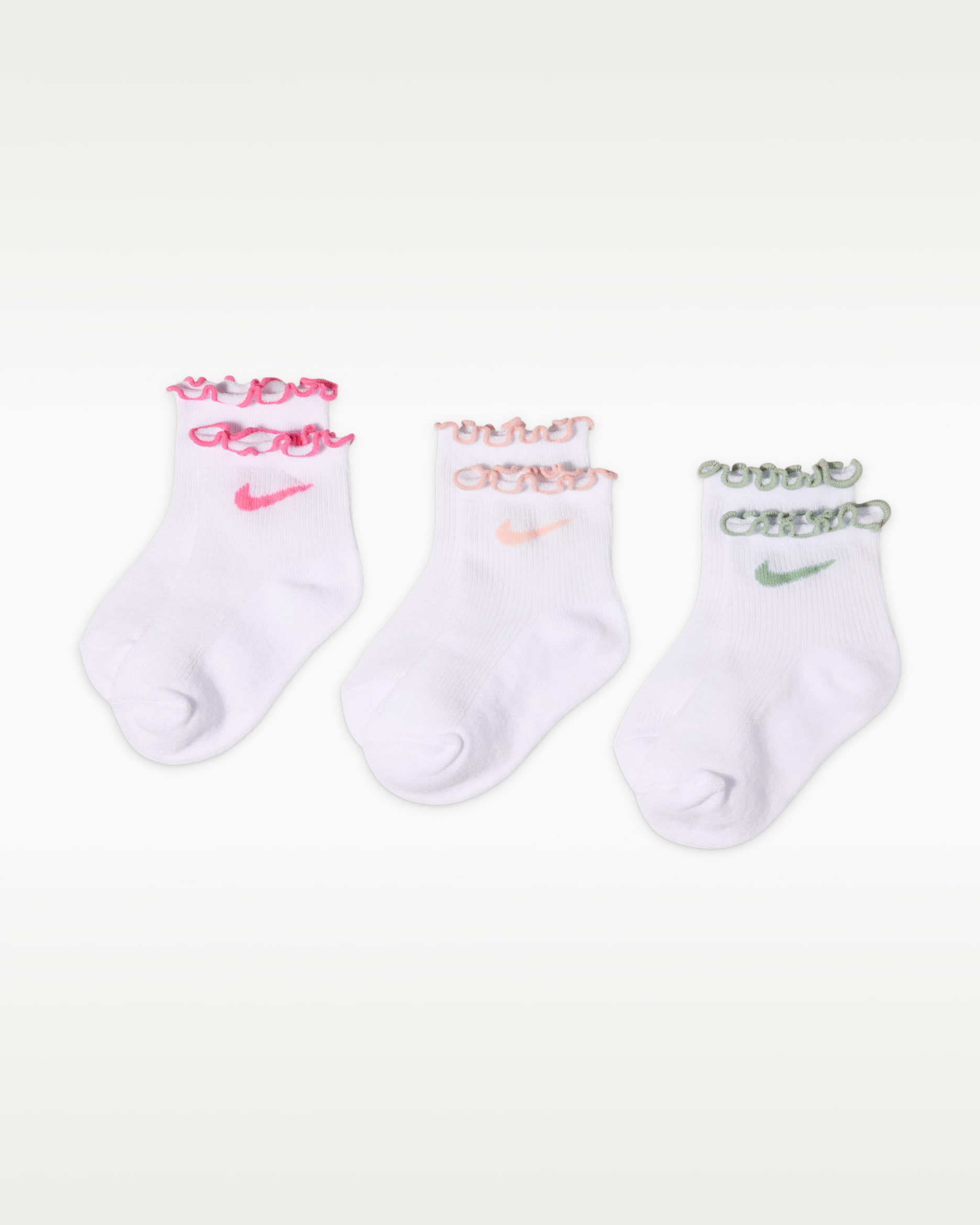 나이키 베이비 레터스 웰트 삭스(3켤레) - 아틱  오렌지