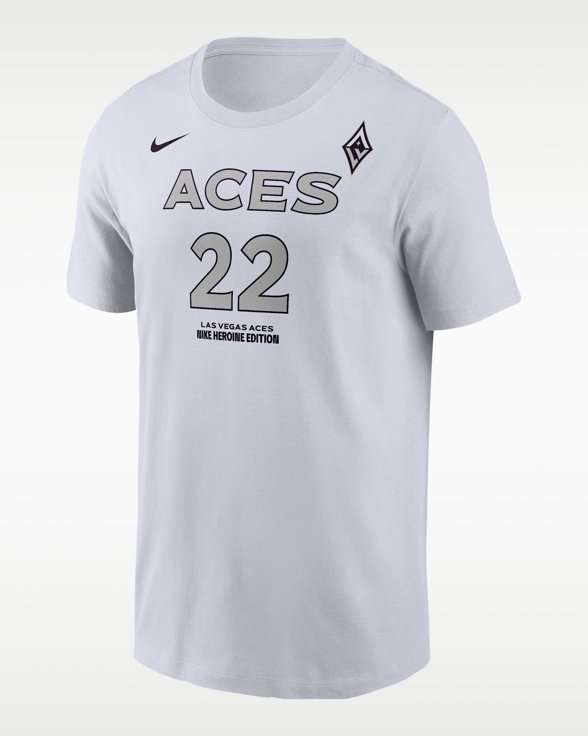 A'ja Wilson Las Vegas Aces Men's Nike WNBA T-Shirt - White
