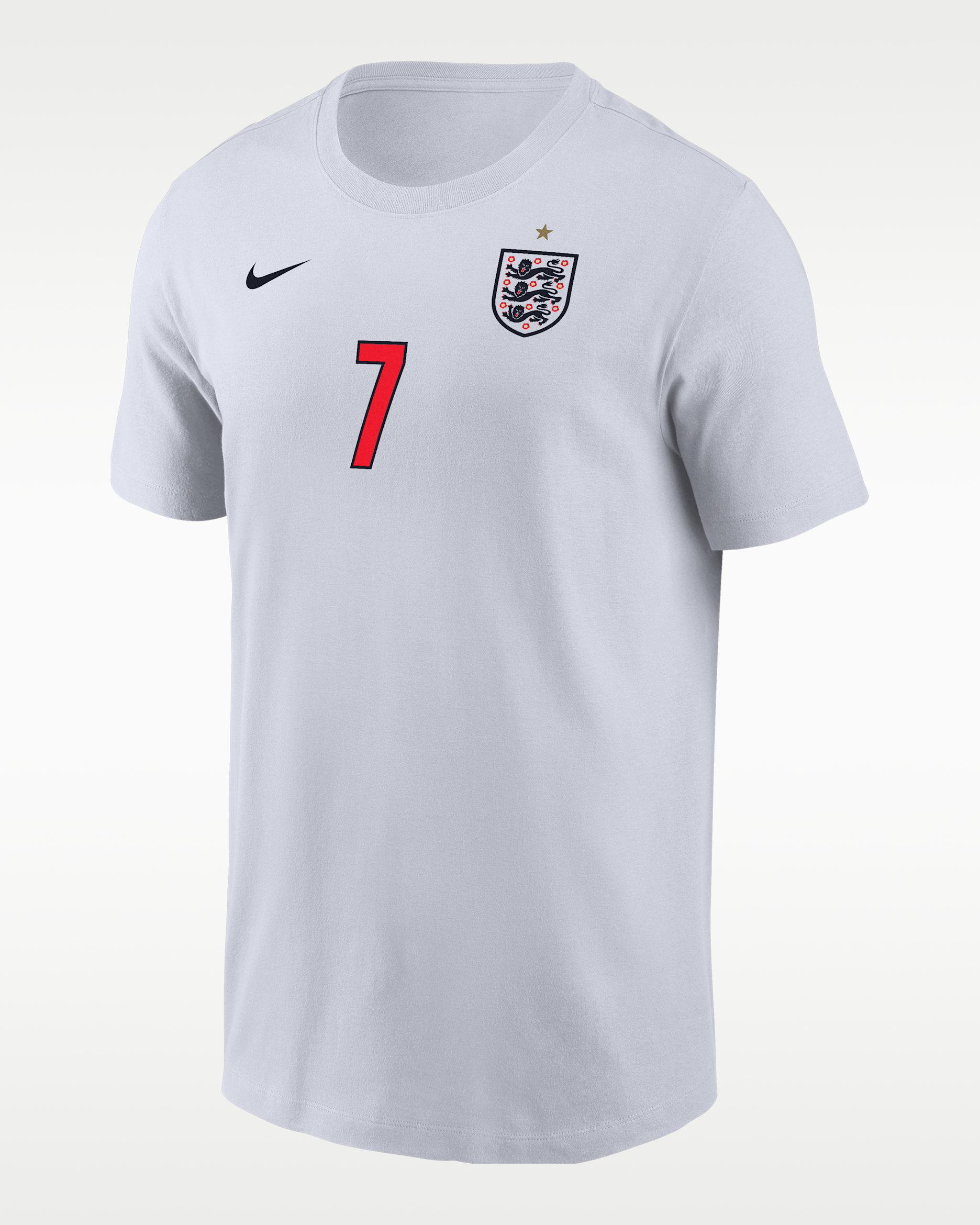 Bukayo Saka England Men's Nike Soccer T-Shirt - White