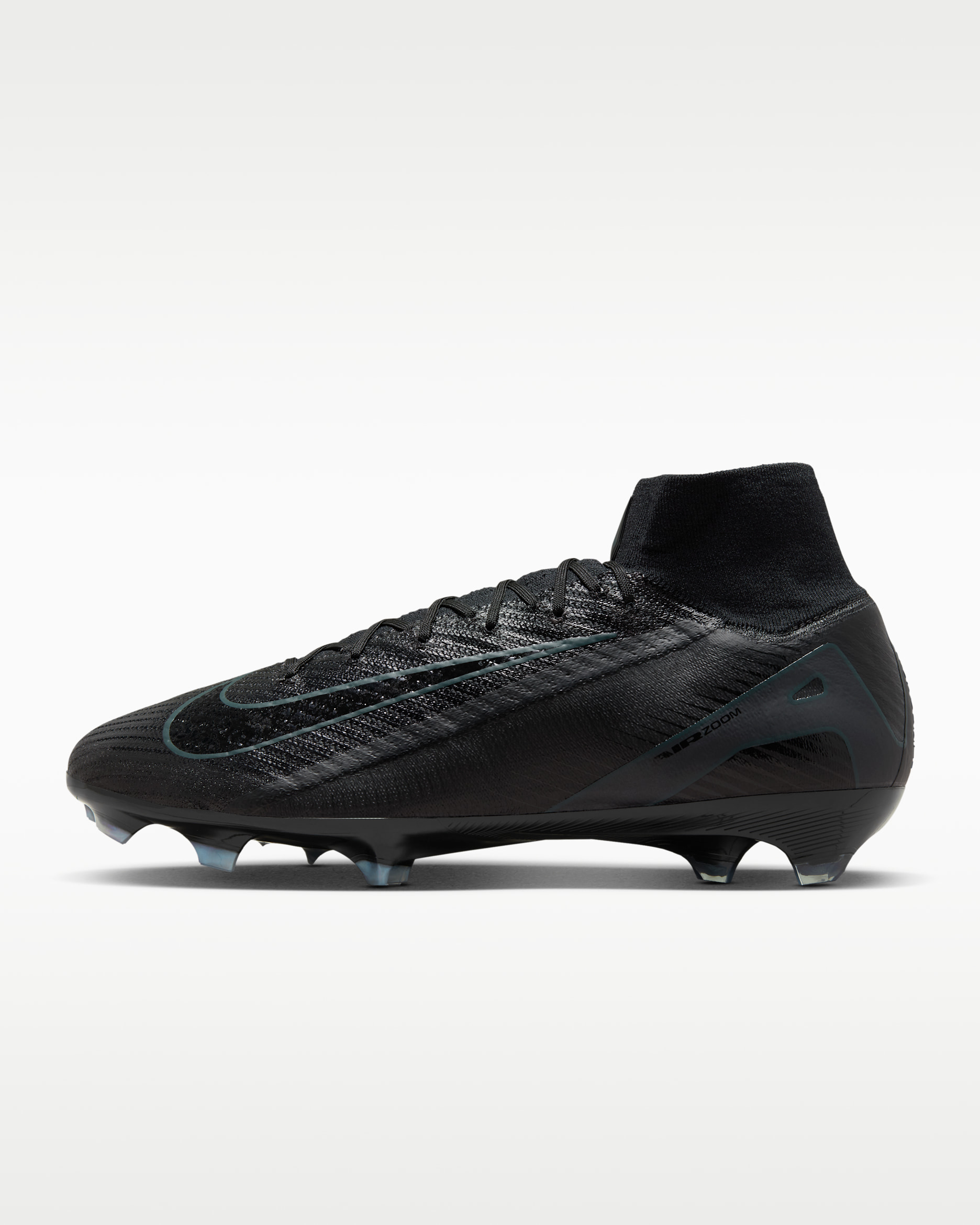 Nike Mercurial Superfly 10 Elite Firm-Ground High-Top Football Boot - Black/Deep Jungle/Black