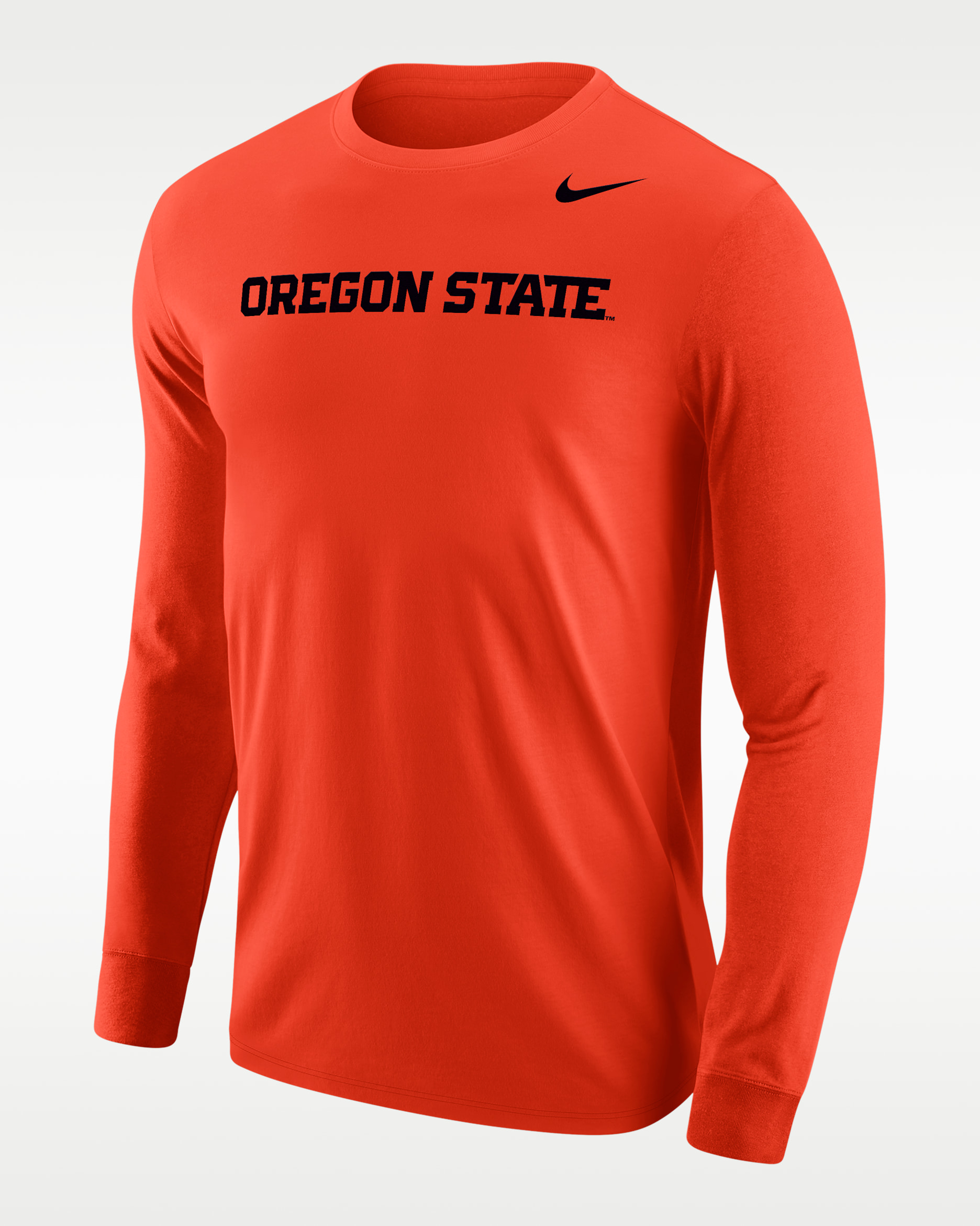 Oregon State Men's Nike College Long-Sleeve T-Shirt - Team Orange