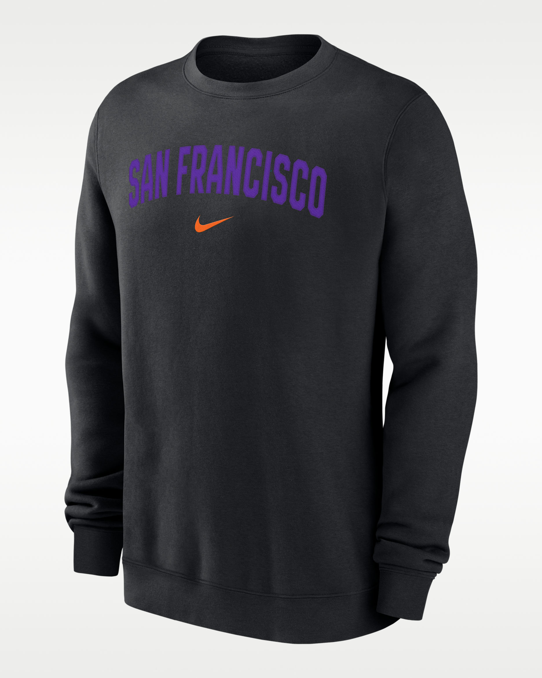 Sudadera de cuello redondo Nike de la MLB City Connect 2 Hit para hombre San Francisco Giants - Negro
