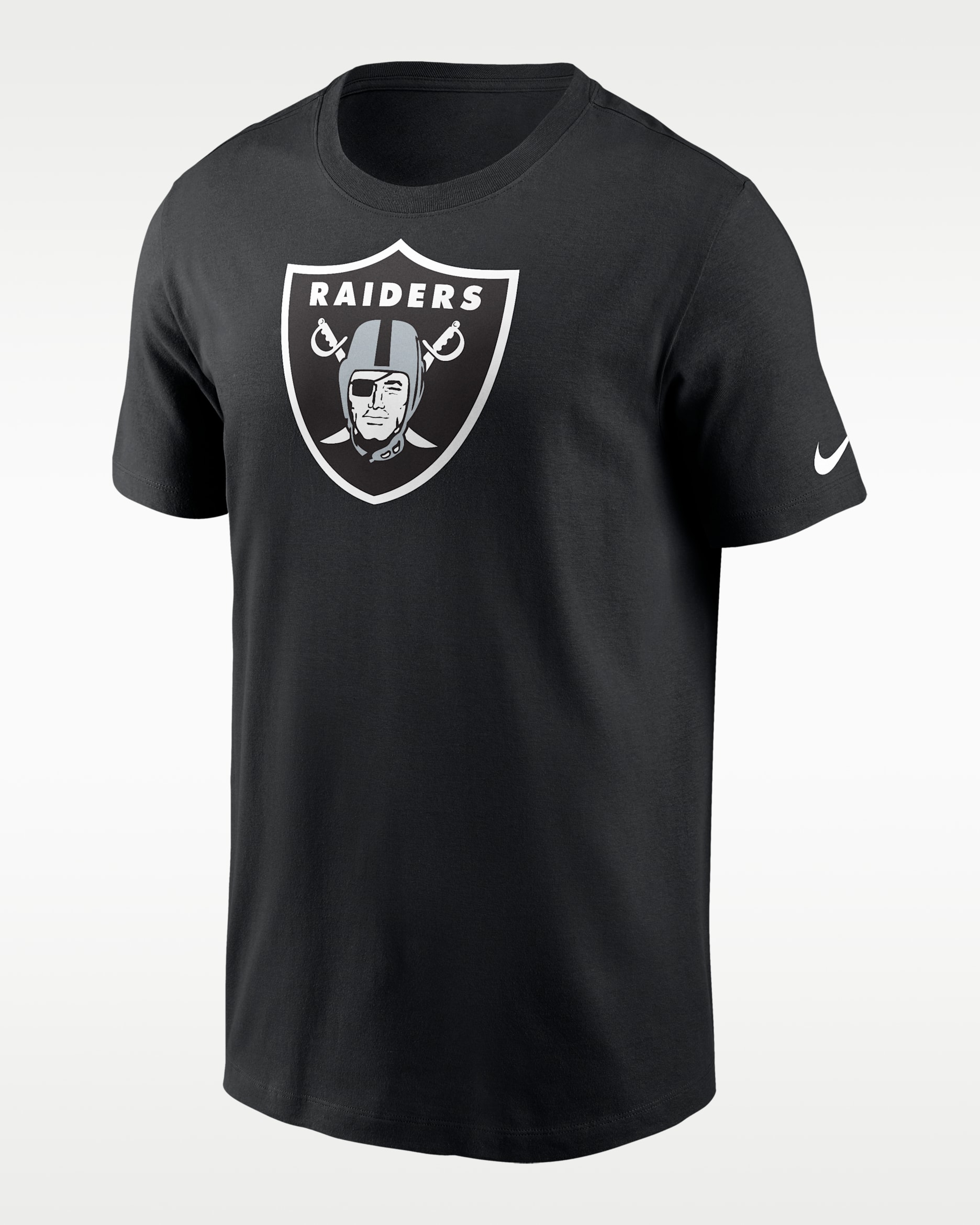 Playera para hombre Nike Logo Essential (NFL Las Vegas Raiders) - Negro