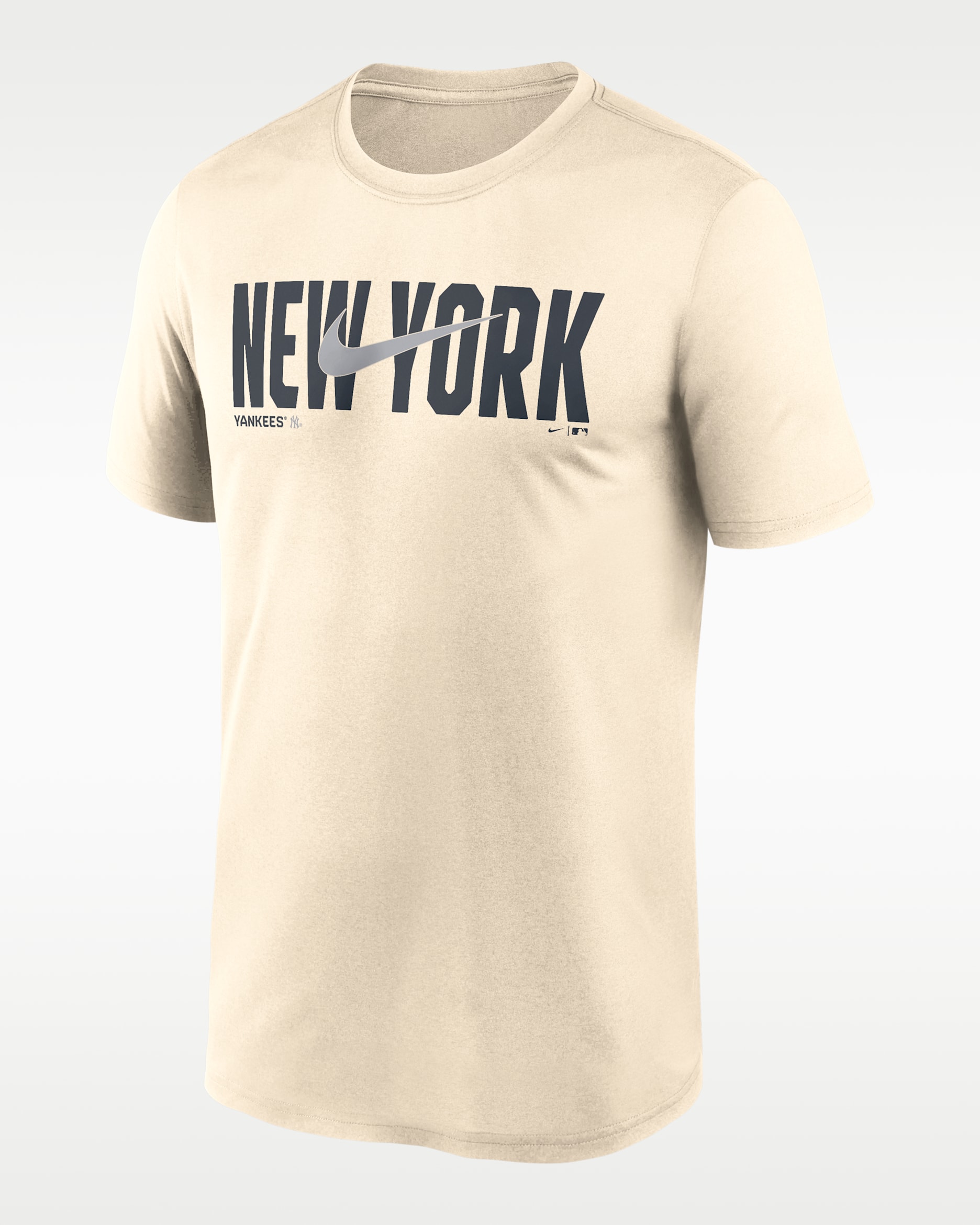 Playera Nike Dri-FIT de la MLB para hombre New York Yankees Swoosh Legend - Natural