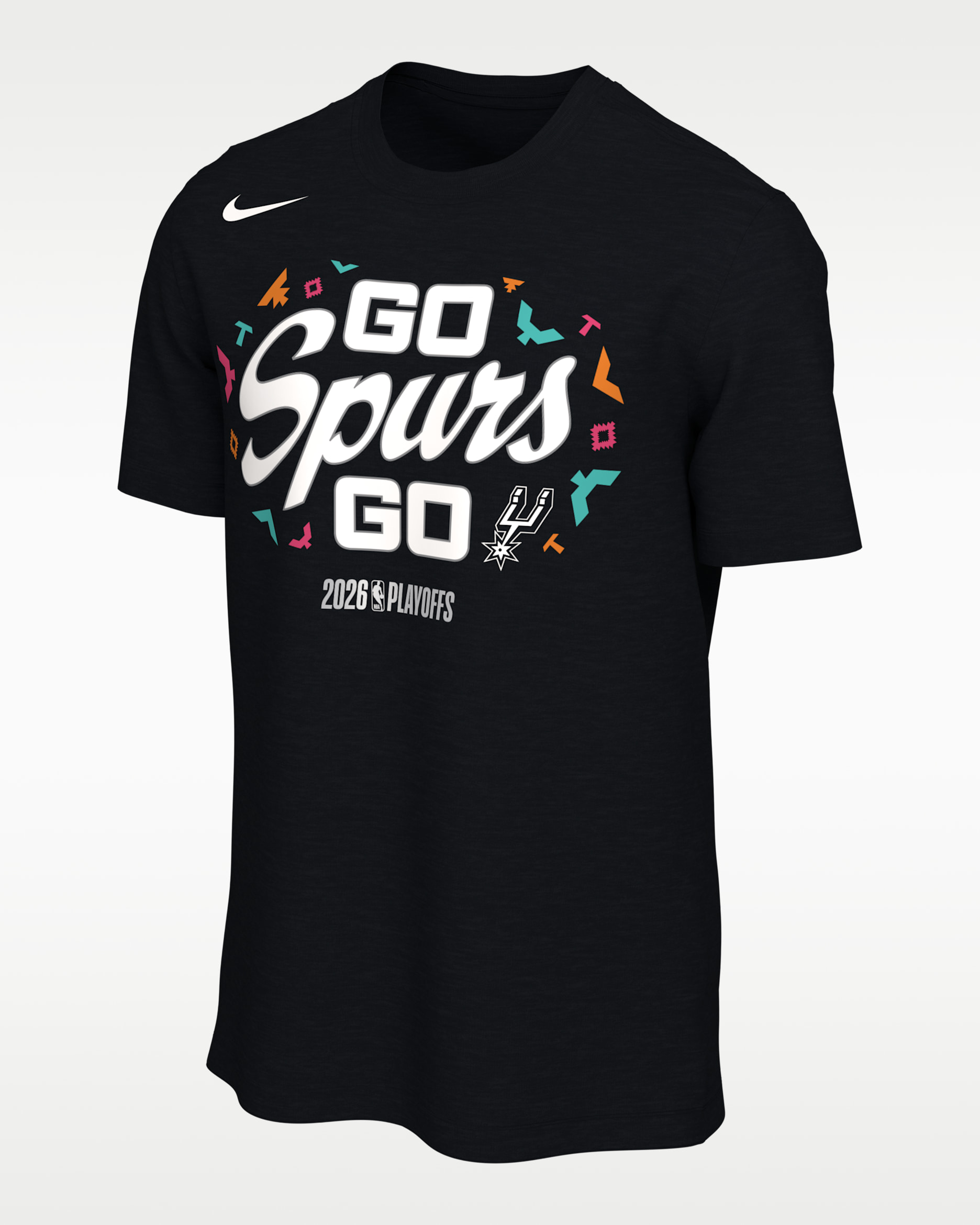 Playera de básquetbol para hombre San Antonio Spurs Nike - Negro