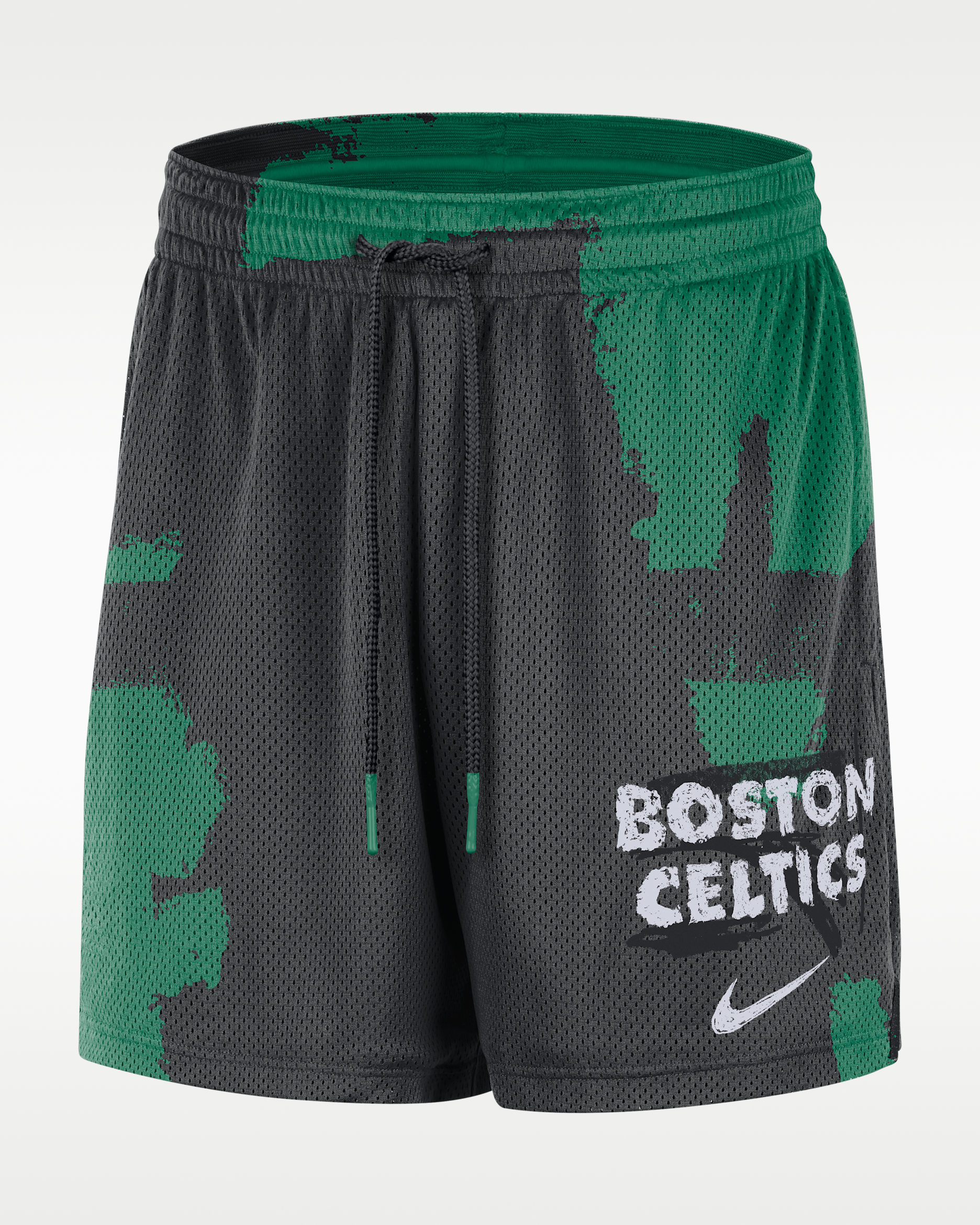 Boston Celtics Courtside Men's Jordan Dri-FIT NBA Mesh Practice Shorts - Black/Clover