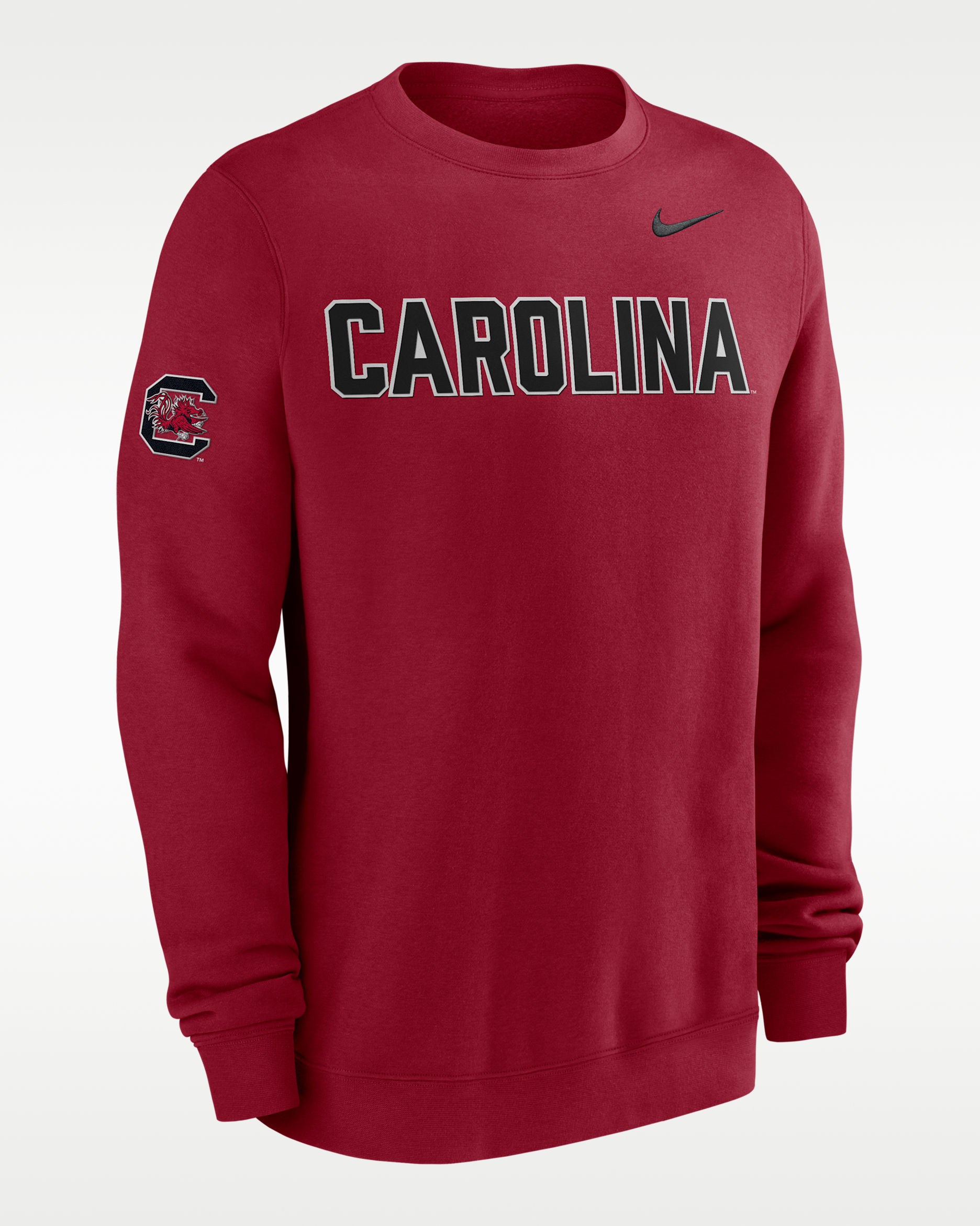 South Carolina Club Men's Nike College Pullover Crew - Garnet