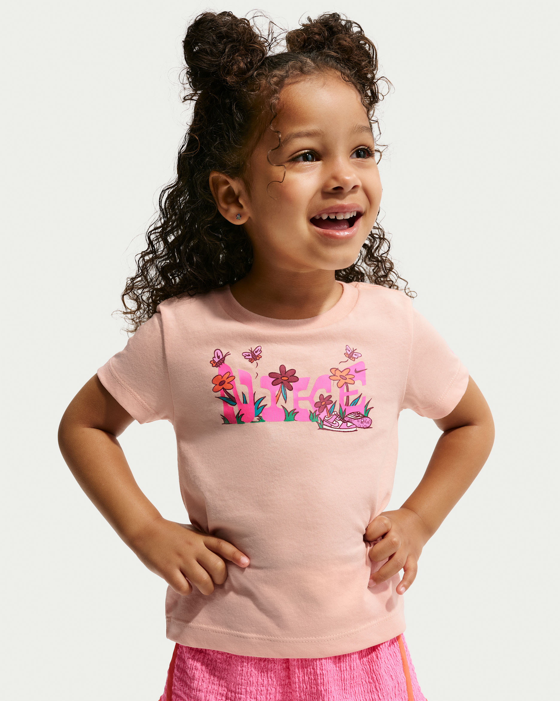 Nike Toddler Floral Jersey T-Shirt - Arctic Orange