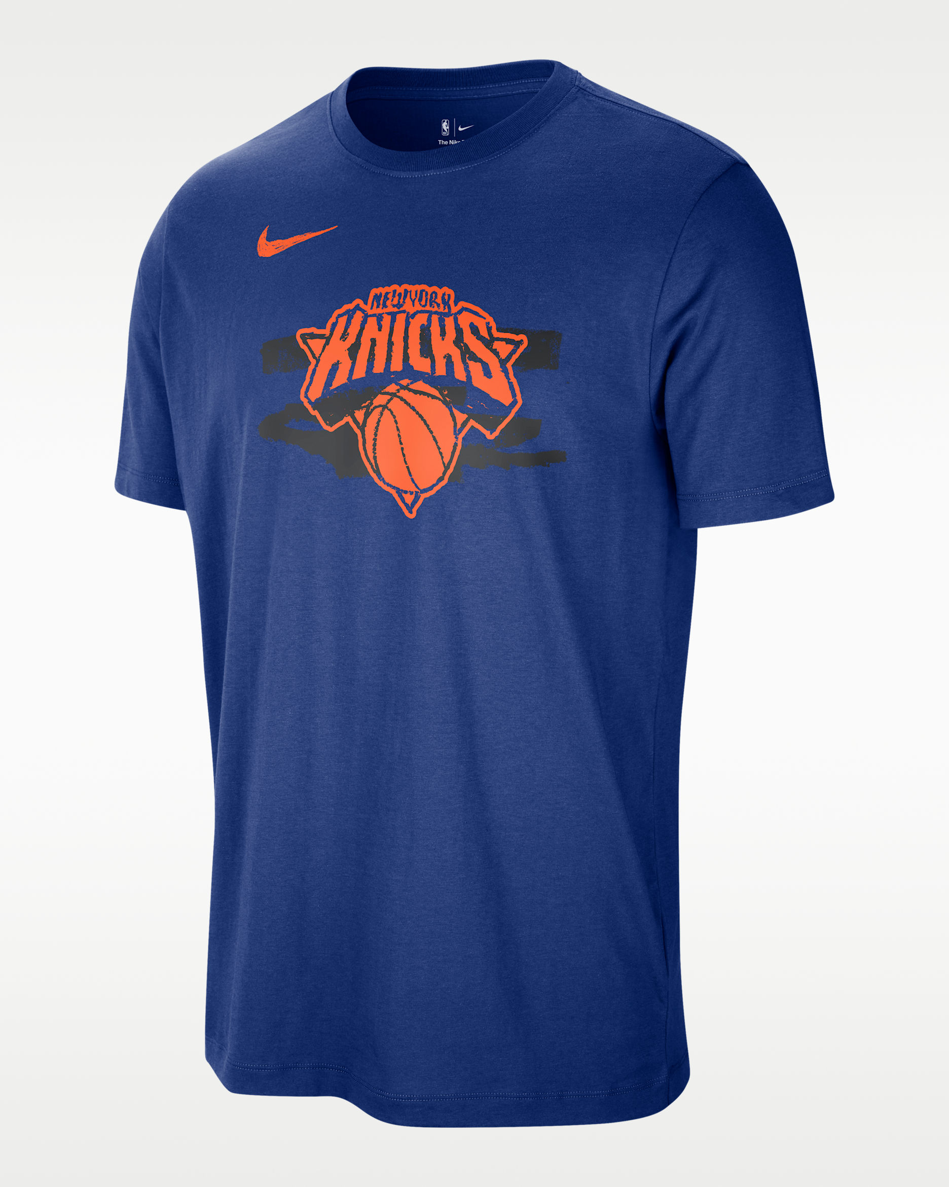 Playera Nike NBA para hombre New York Knicks Courtside - Azul enérgico