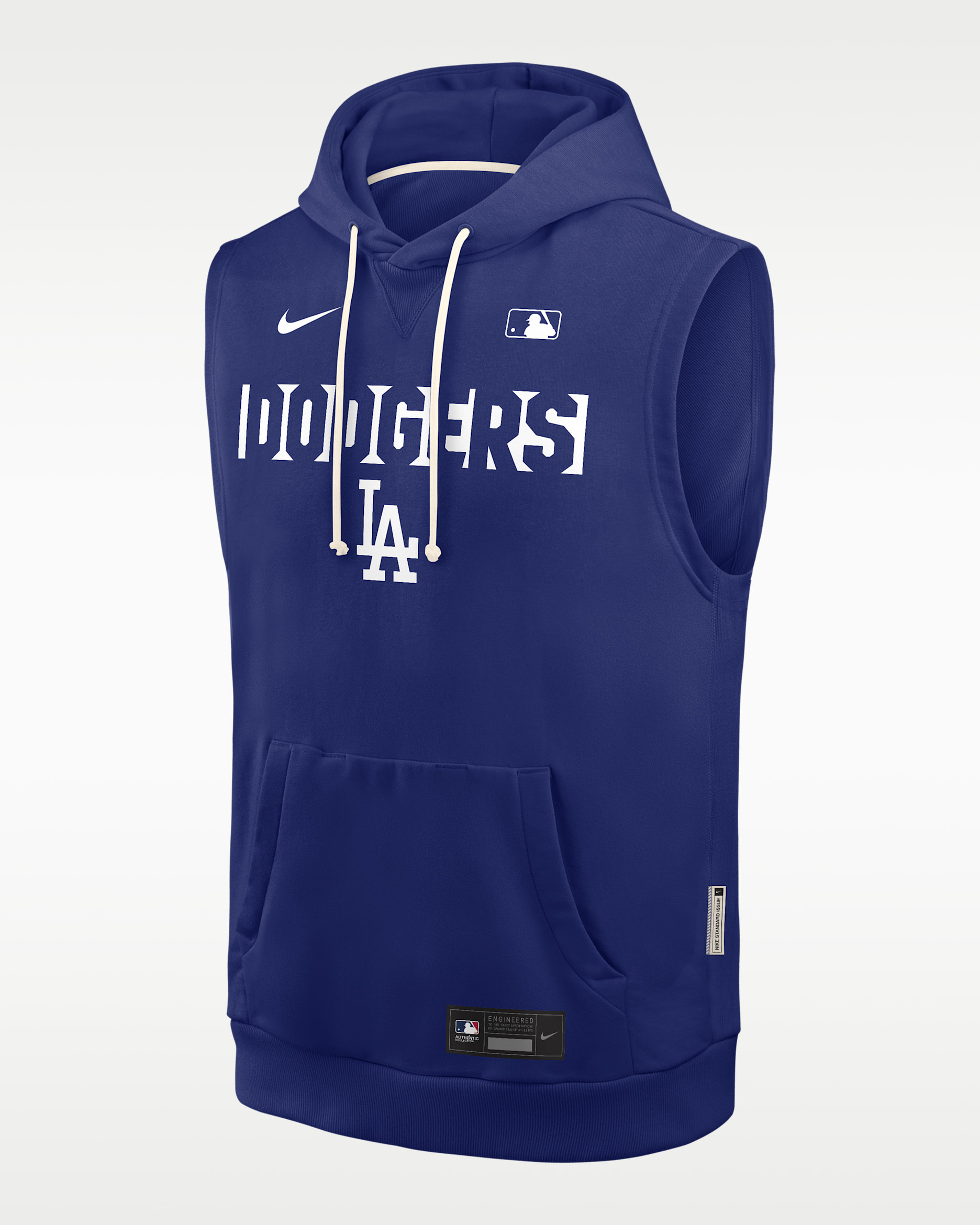 Los Angeles Dodgers Authentic Collection Standard Issue Men's Nike Dri-FIT MLB Sleeveless Pullover Hoodie - Deep Royal Blue