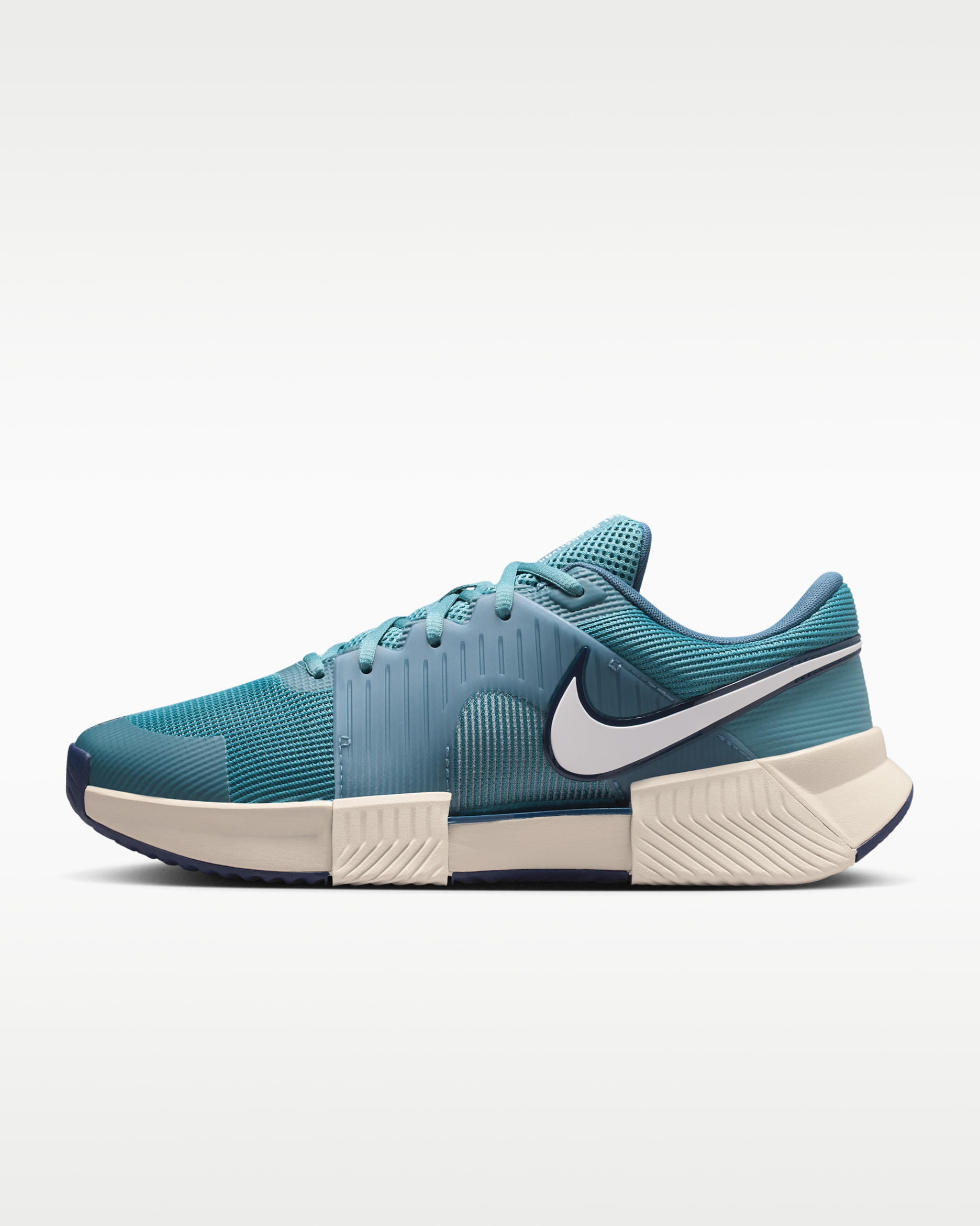 Nike Zoom GP Challenge 1.5 Men's Clay Court Tennis Shoes - Smoky Blue/Light Bone/New Slate/White
