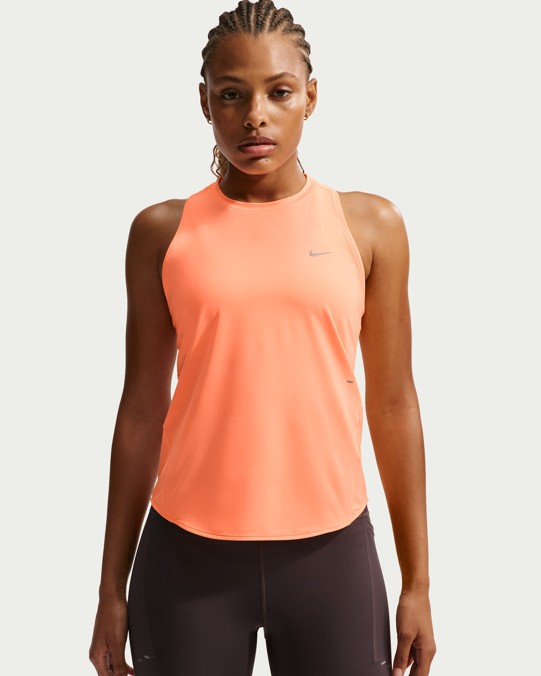 Nike Swift Dri-FIT løpesinglet til dame - Orange Pulse
