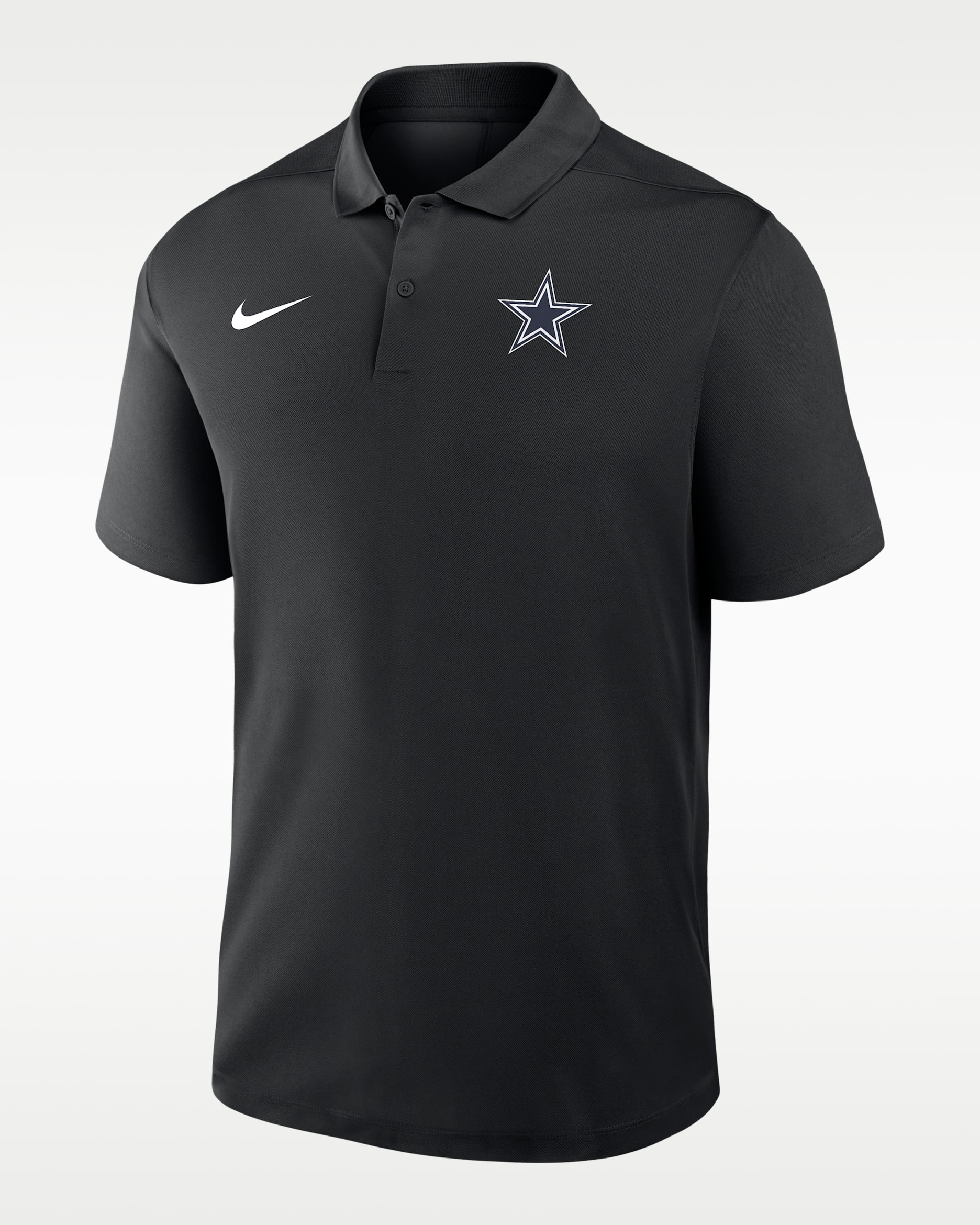 Dallas Cowboys Logo Victory Men's Nike Dri-FIT NFL Polo - Black