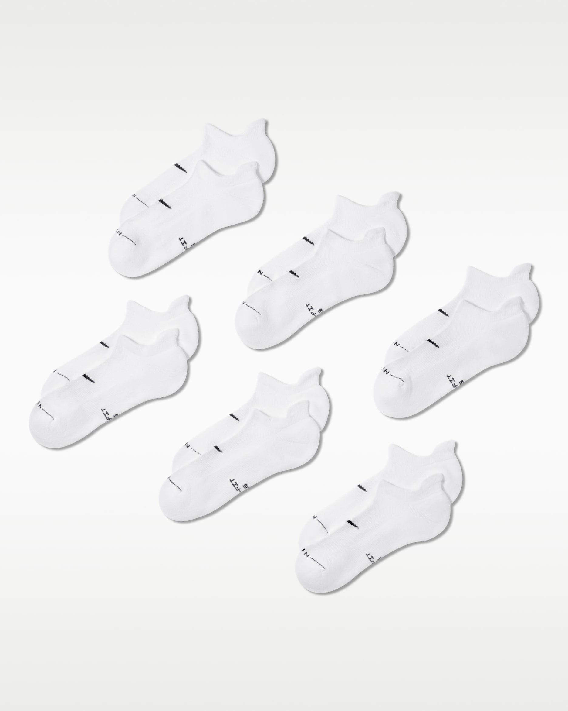 Nike Everyday Elevated No-Show Socks (6 Pairs) - Multi-Color