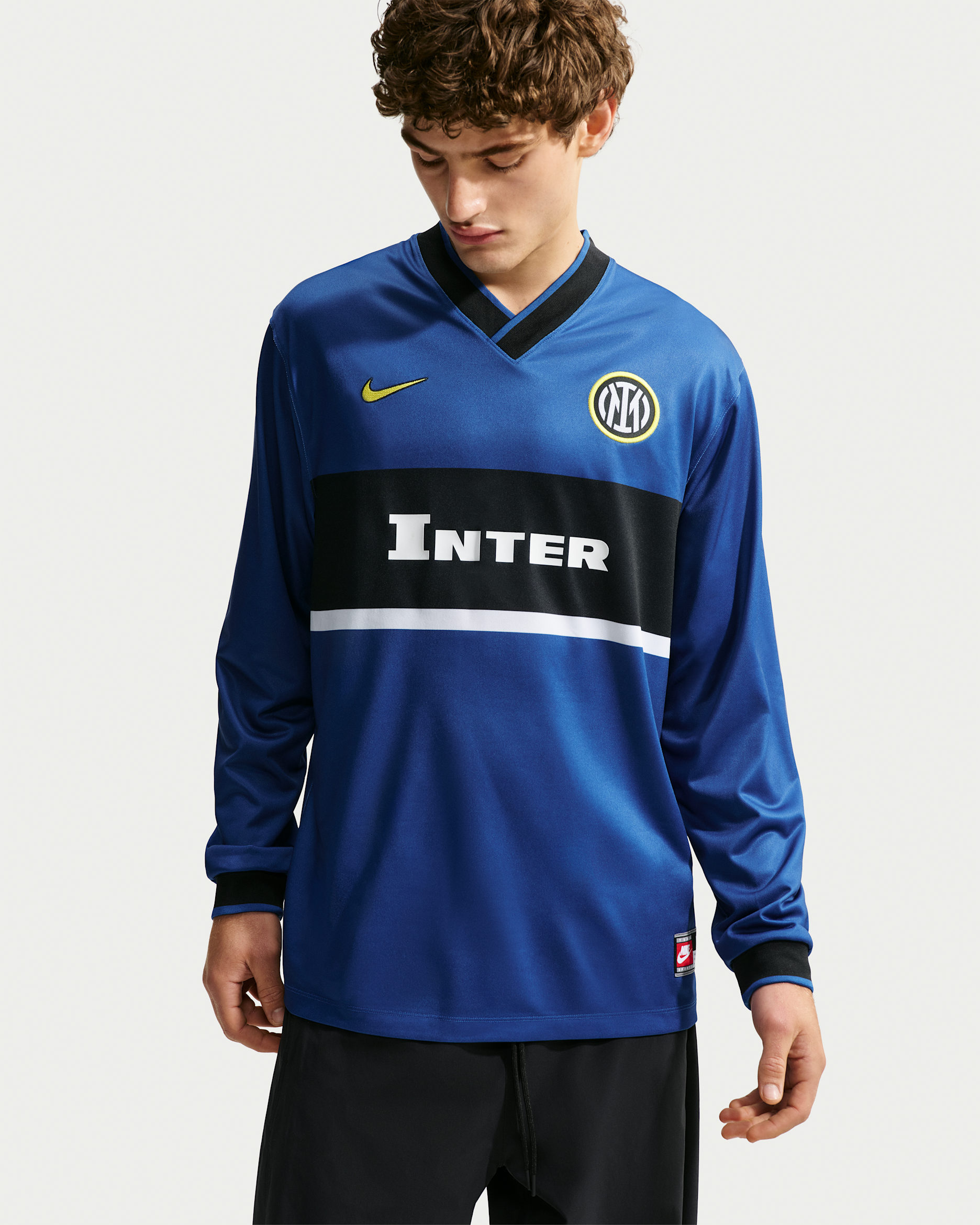 Inter Milan Energy Third Men's Nike Dri-FIT Football Long-Sleeve Shirt - Storm Blue/Black/Tour Yellow