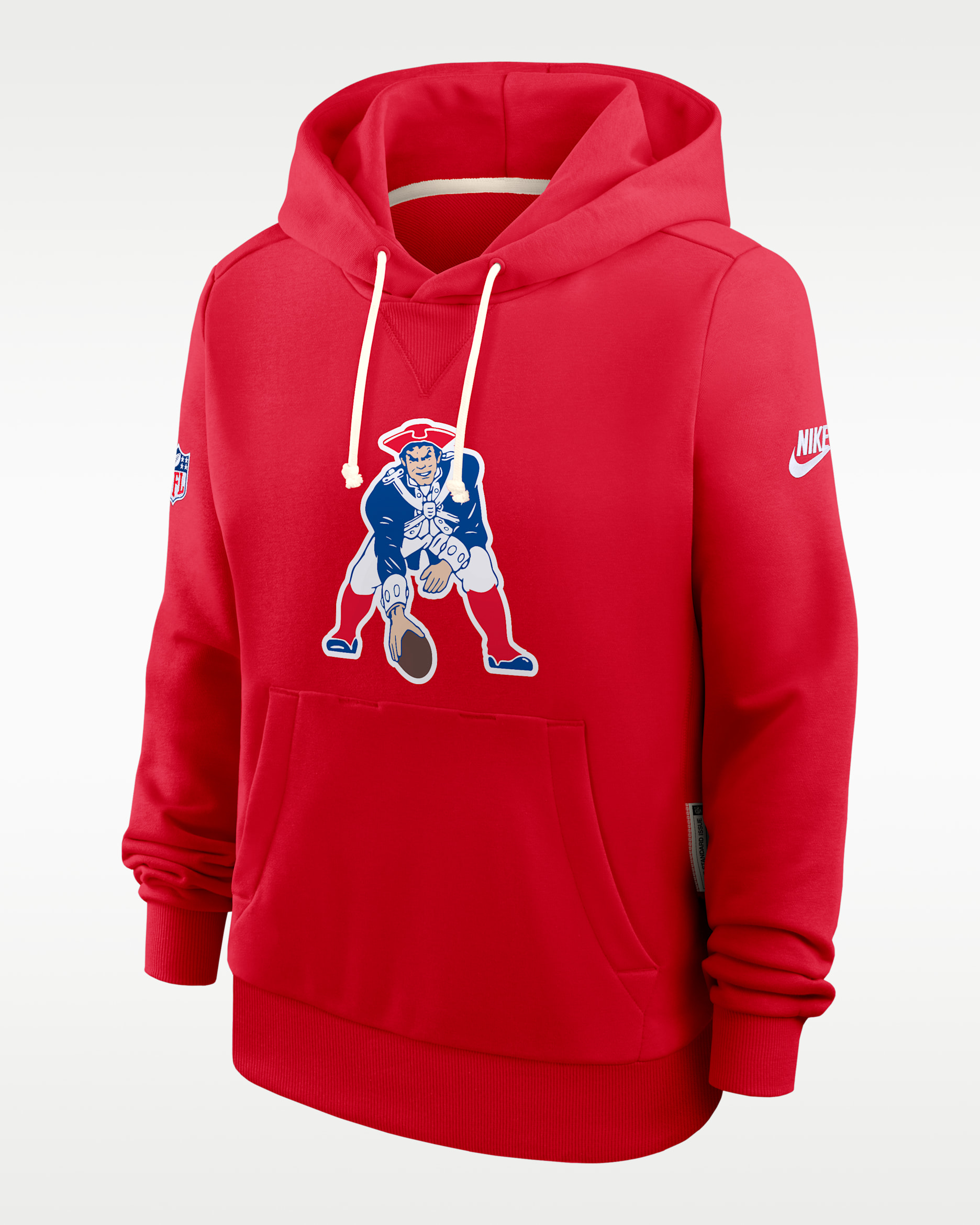 New England Patriots Alt Pack Women's Nike Dri-FIT NFL Pullover Hoodie - Red