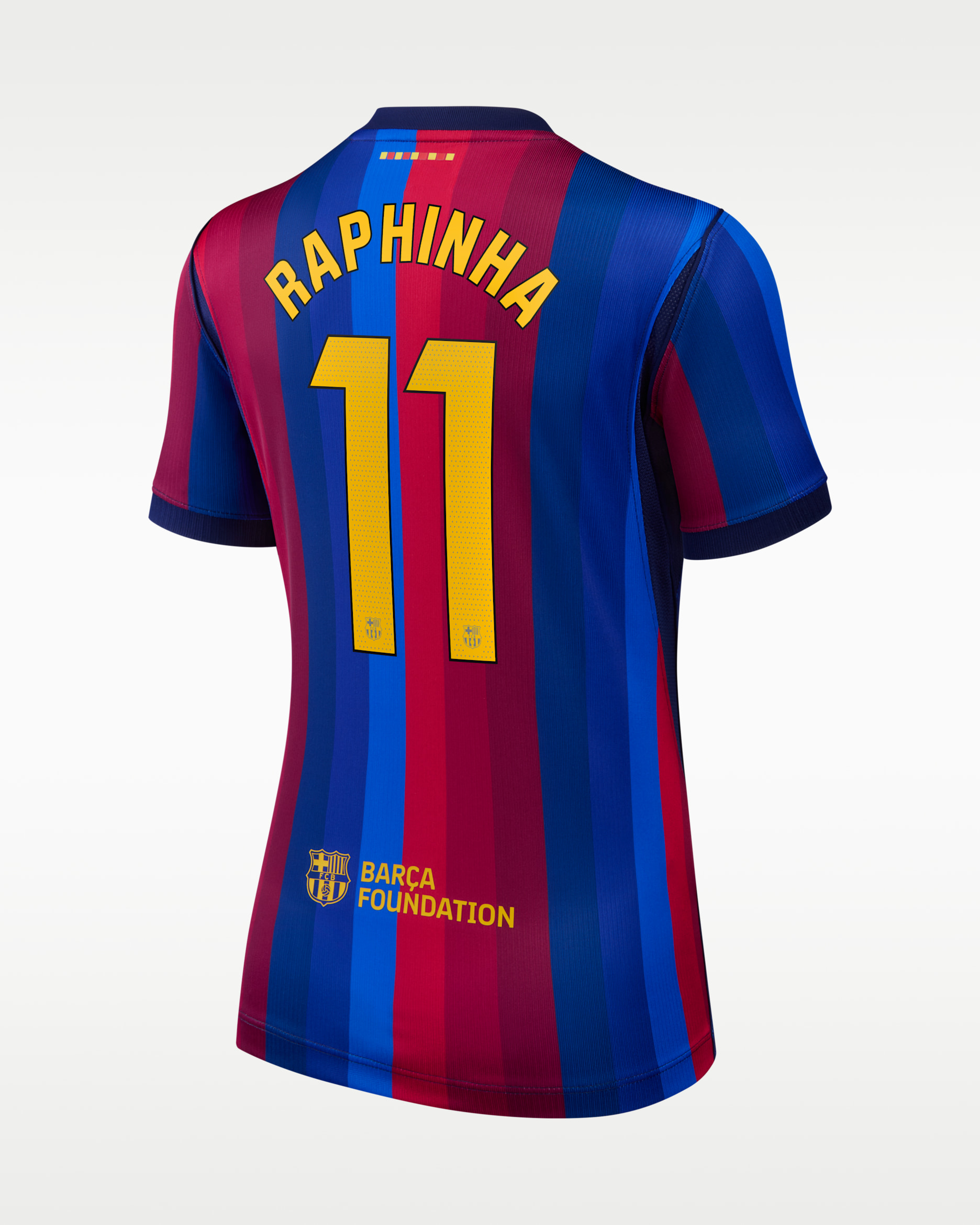 Raphinha FC Barcelona 2026/27 Stadium Home Women's Nike Dri-FIT Soccer Jersey - Red