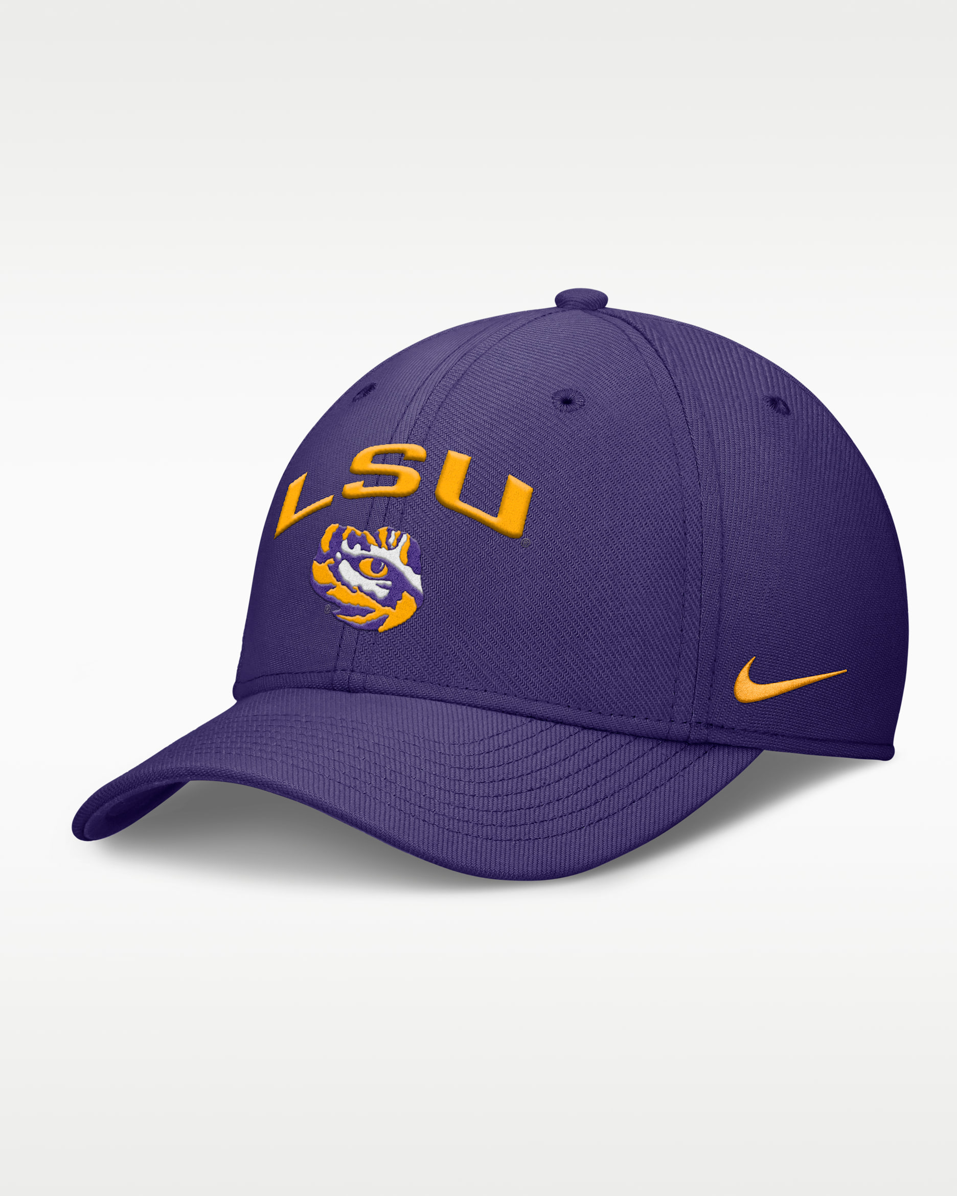LSU On-Field Rise Swoosh Men's Nike Dri-FIT College Hat - Purple