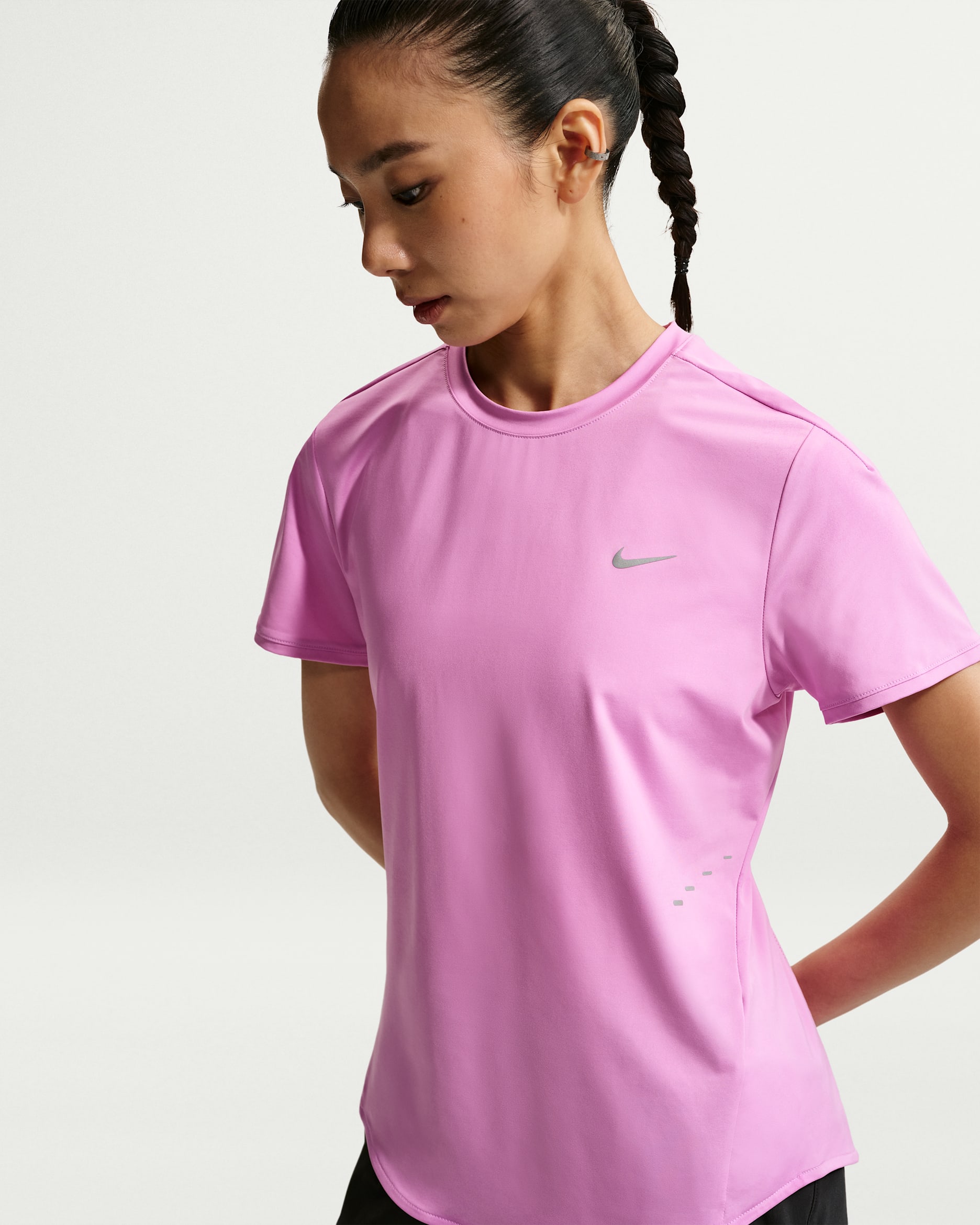 Nike Swift Women's Dri-FIT Short-Sleeve Running Top - Light Magenta