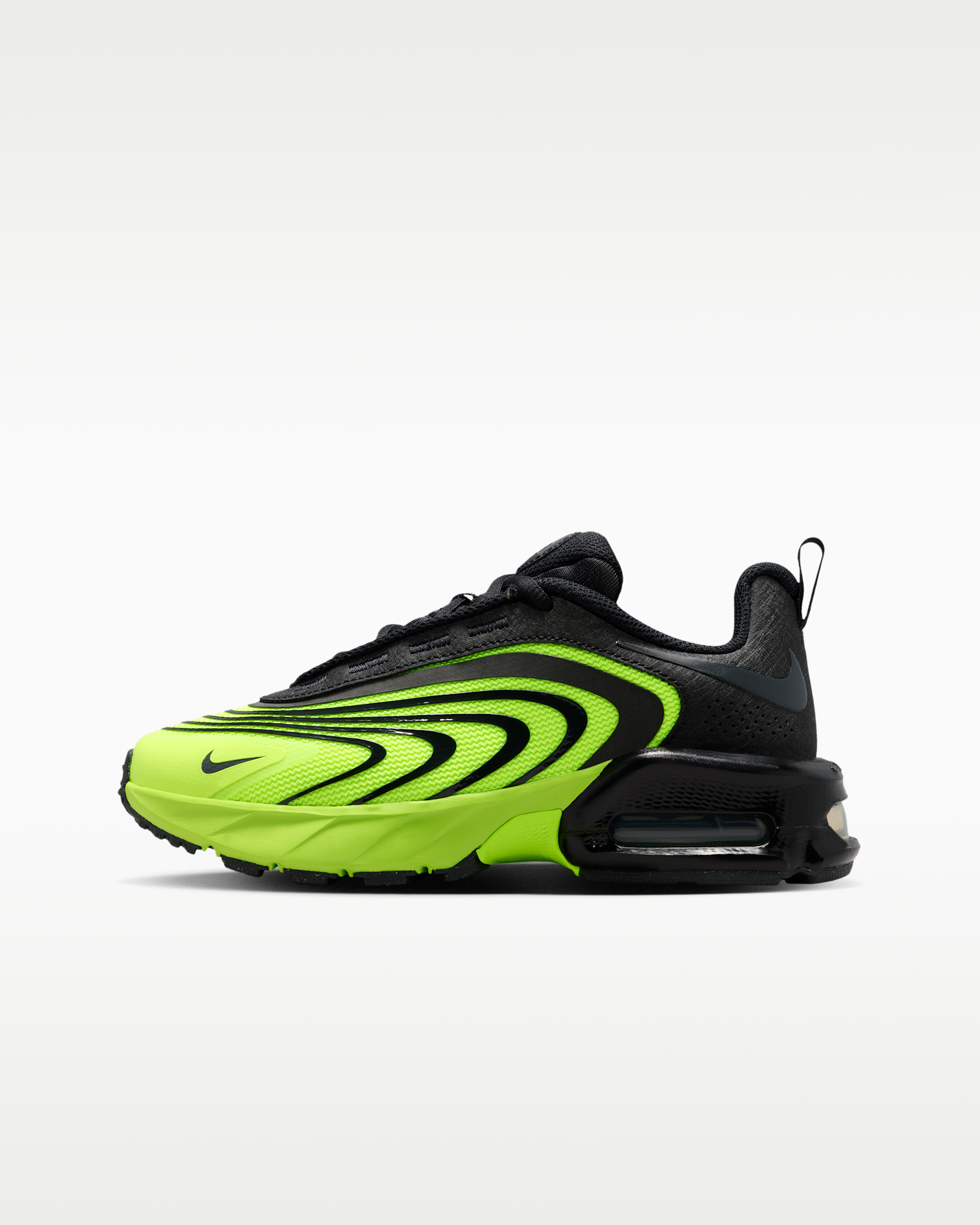 Nike Air Max Fire sko til store barn - Volt/Barely Volt/Svart/Dark Smoke Grey