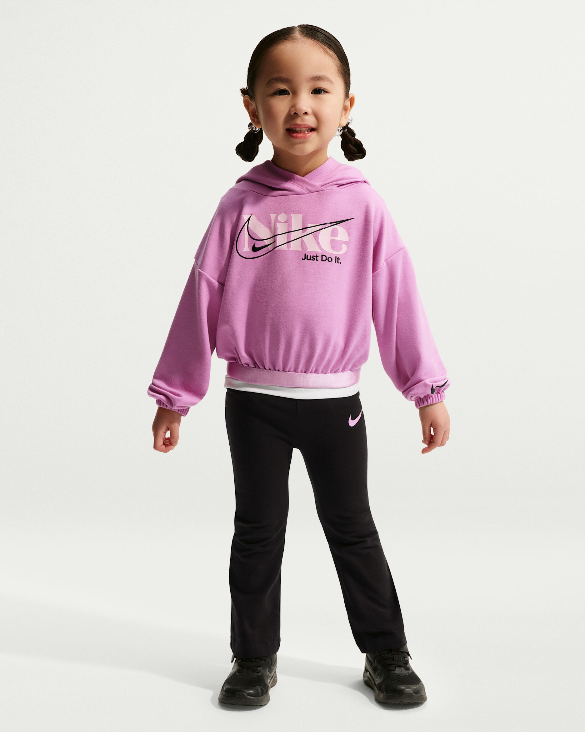 Conjunto de leggings de dos piezas infantil Nike Move With Nature - Negro
